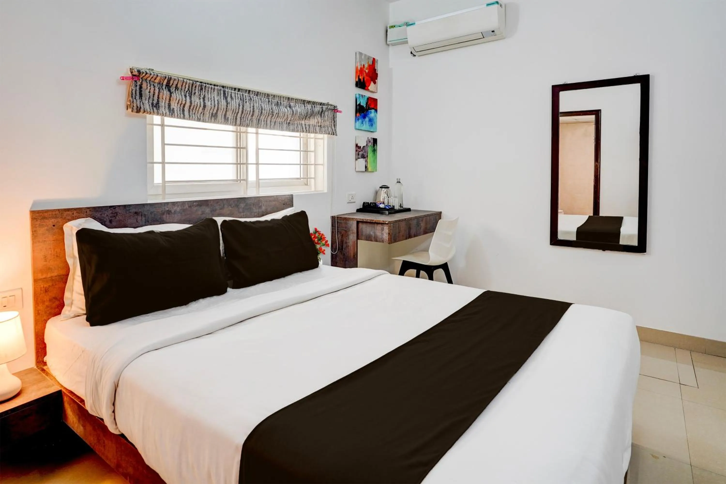Bedroom, Bed in Townhouse Hebbal