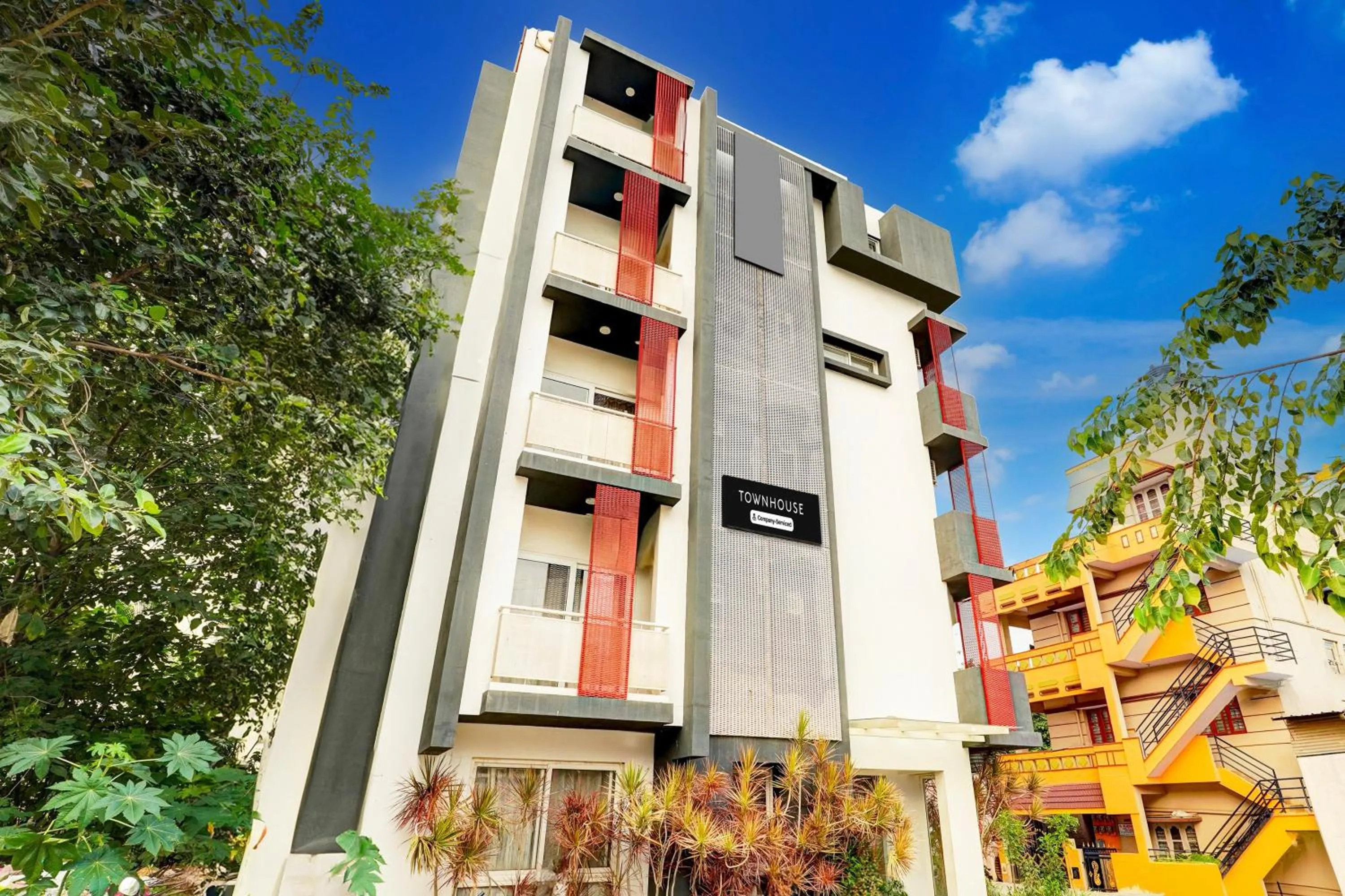 Facade/entrance in Townhouse Hebbal