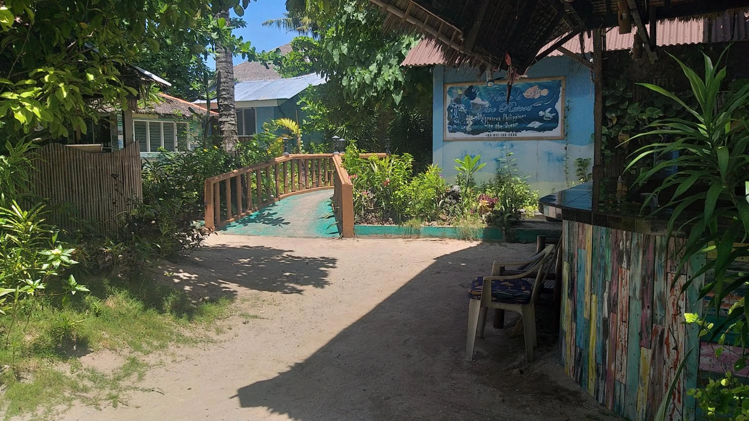 Garden in The Shark's Tail Dive Resort