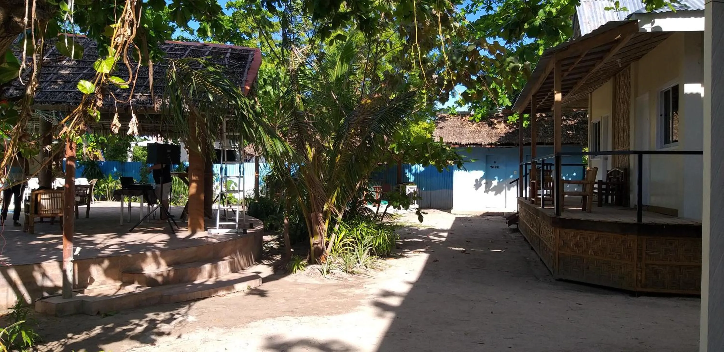 Patio in The Shark's Tail Dive Resort