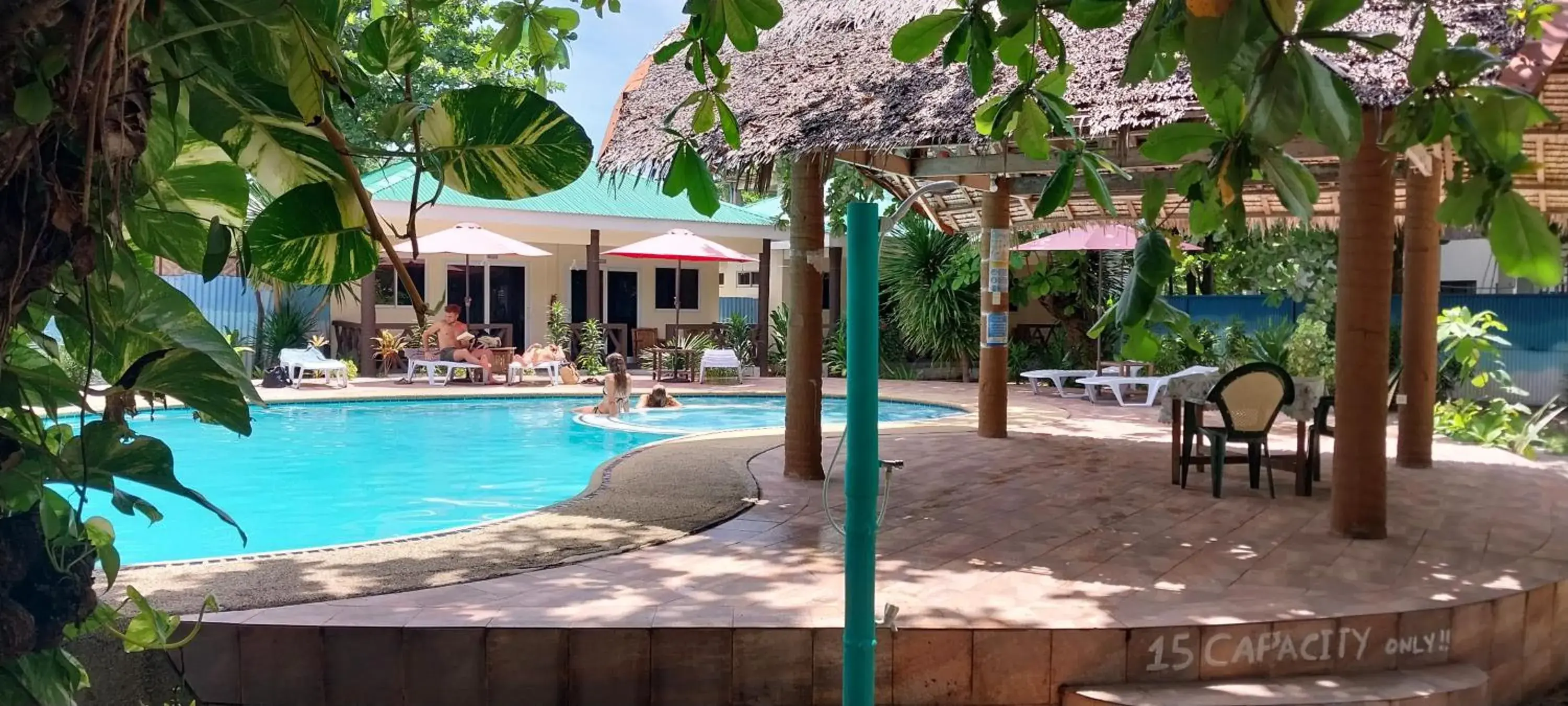 Swimming pool in The Shark's Tail Dive Resort Swimming pool in The Shark's Tail Dive Resort