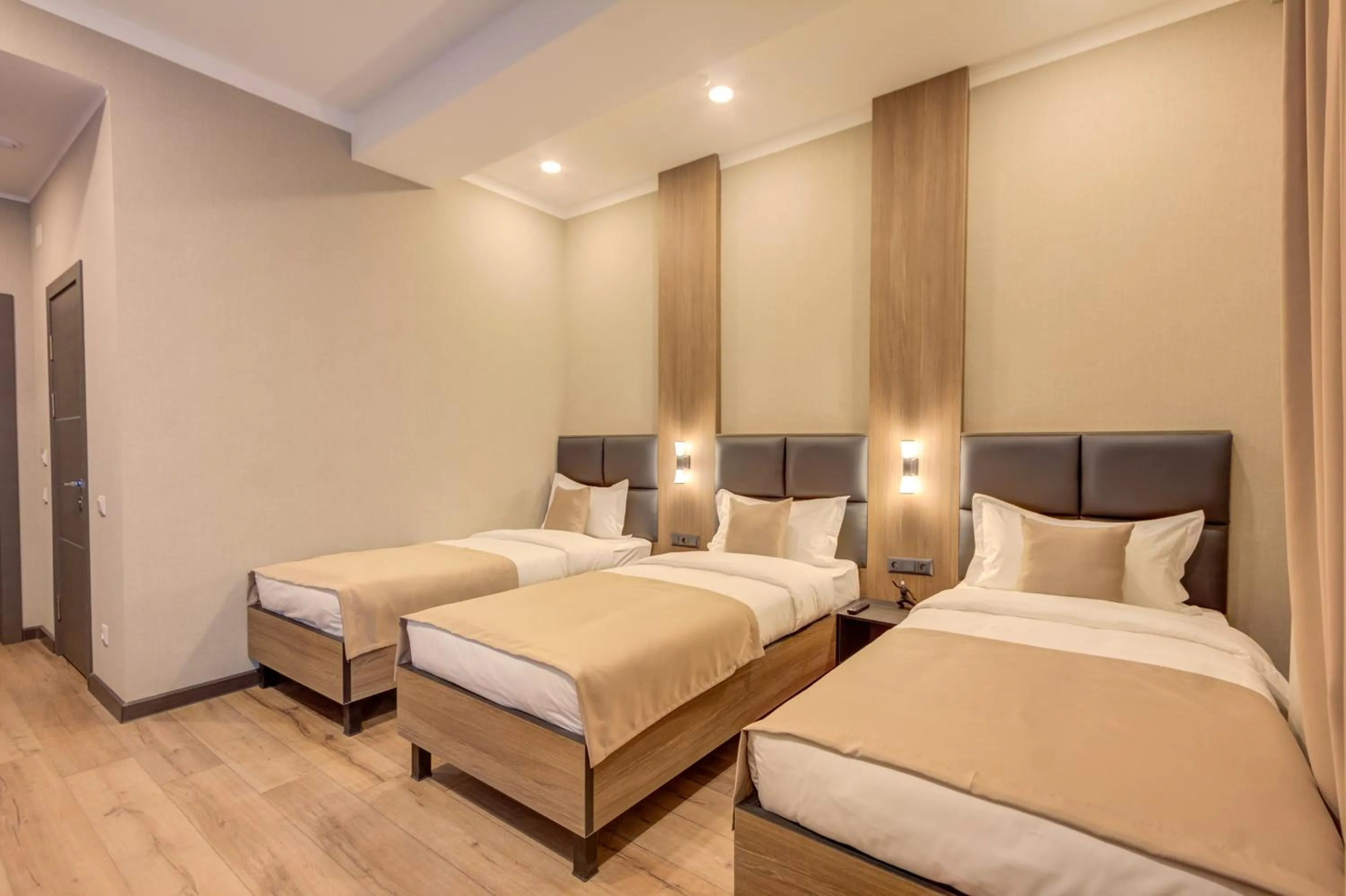 Bed in Sara Hotel Bishkek