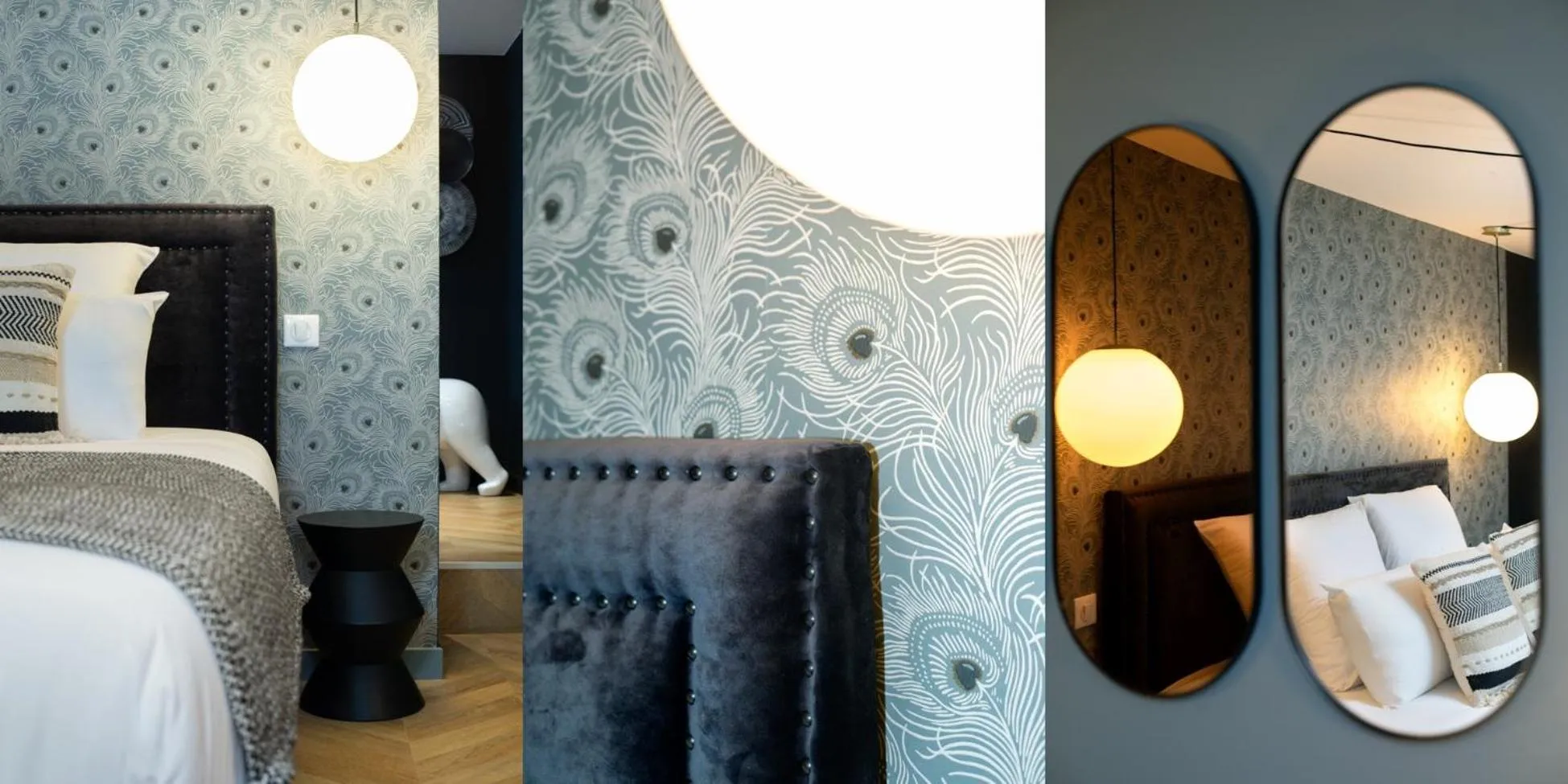 Decorative detail, Bed in Maison Tillot