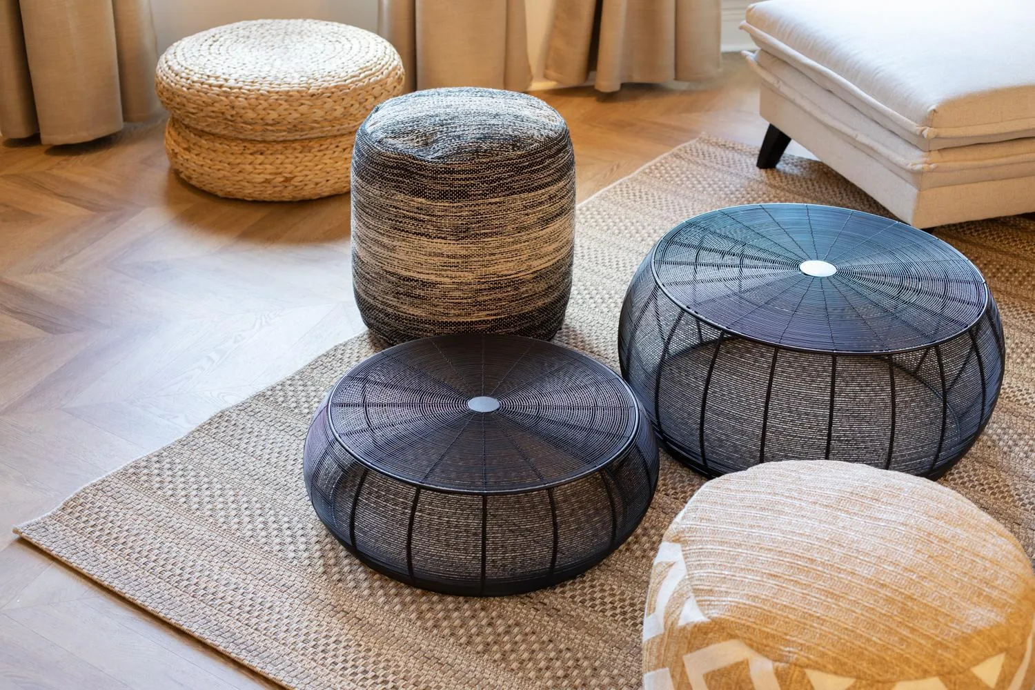 Living room, Bed in Maison Tillot