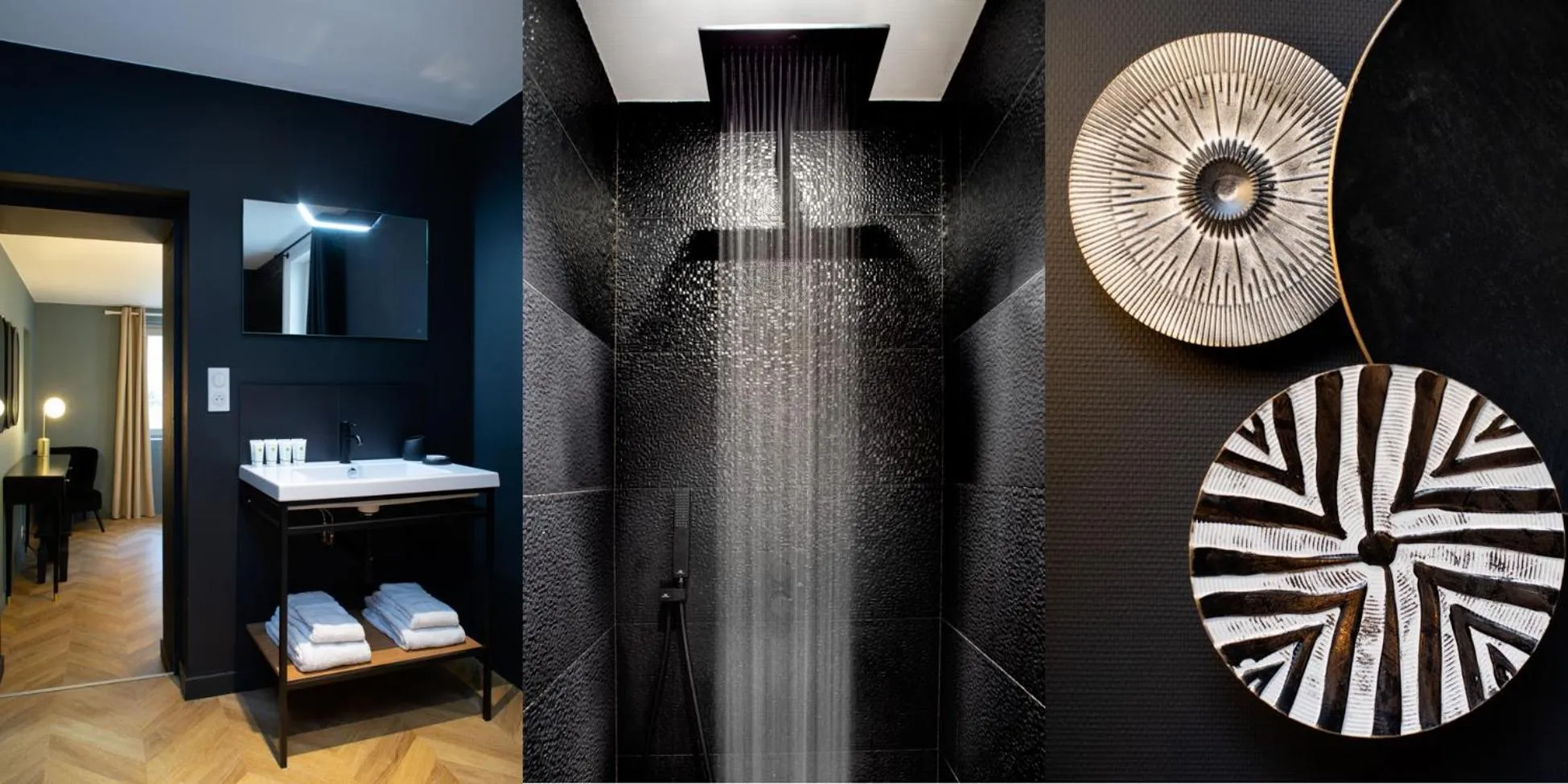 Shower, Bed in Maison Tillot