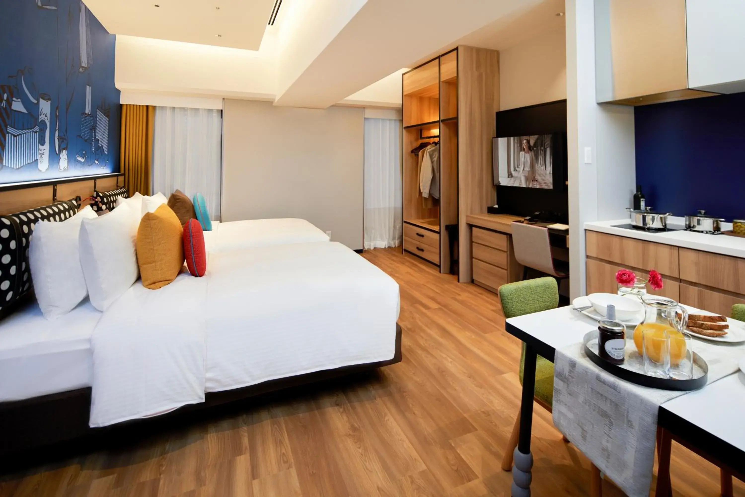 Bed in Citadines Namba Osaka Bed in Citadines Namba Osaka