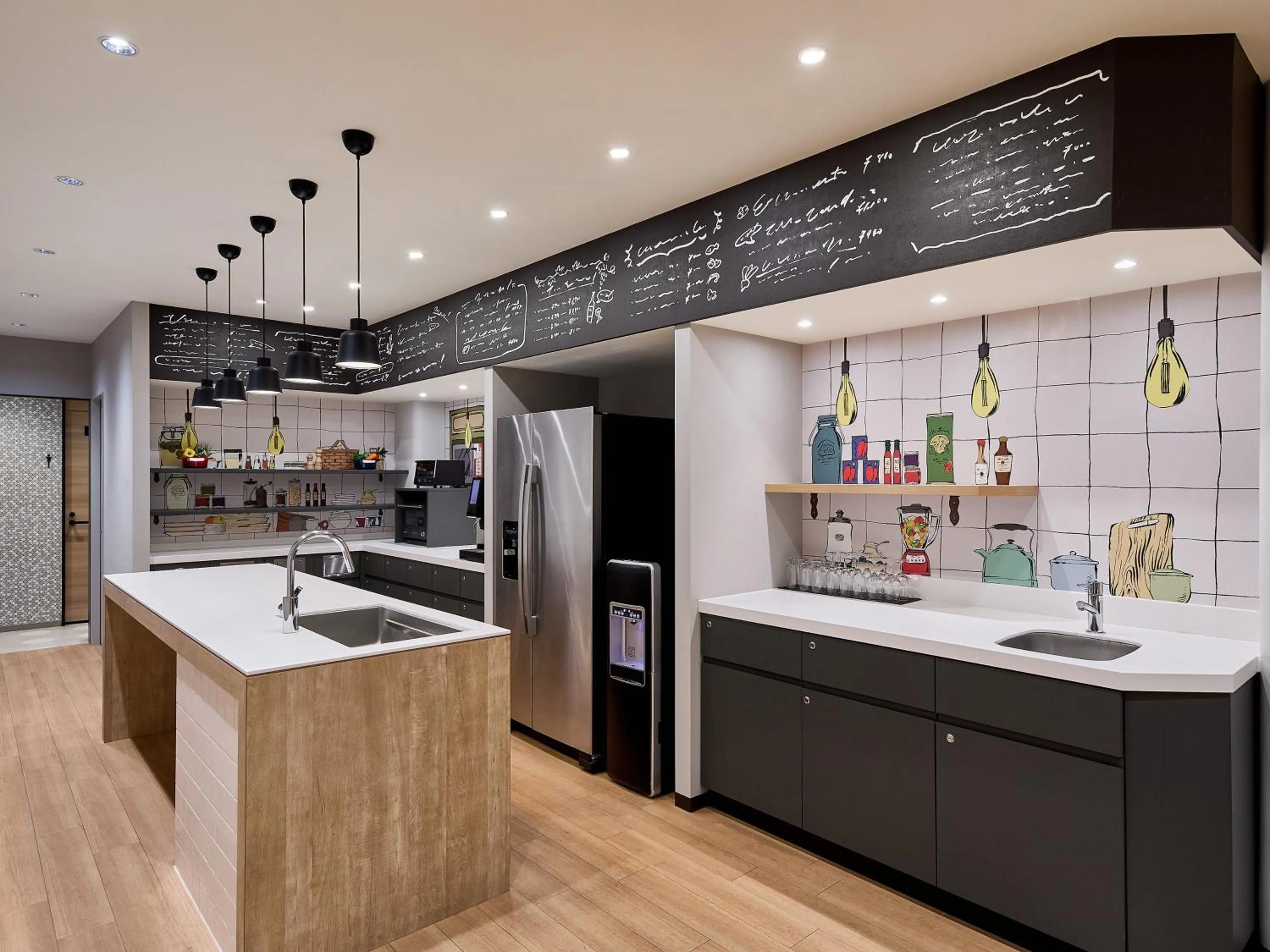 Communal lounge/ TV room in Citadines Namba Osaka