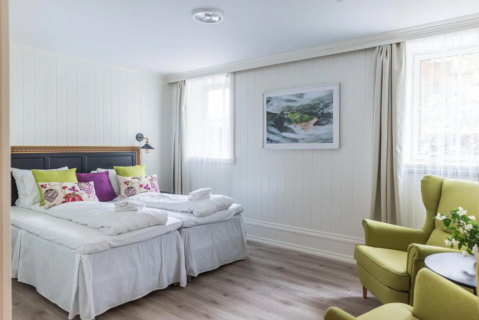 View (from property/room), Bed in Store Ringheim Hotel og Restaurant