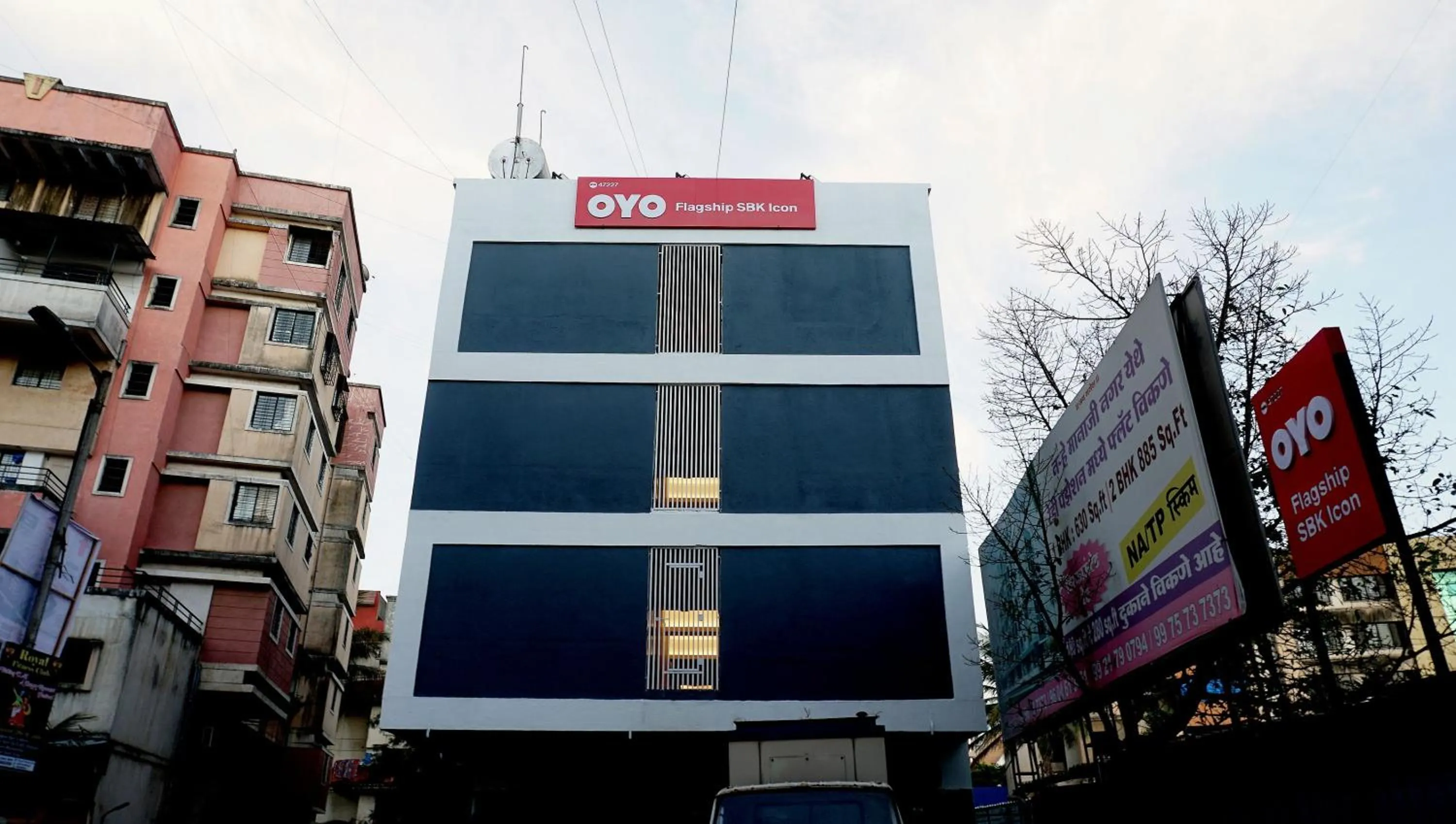 Facade/entrance in Hotel O Sbk Icon Near Fun Time Multiplex