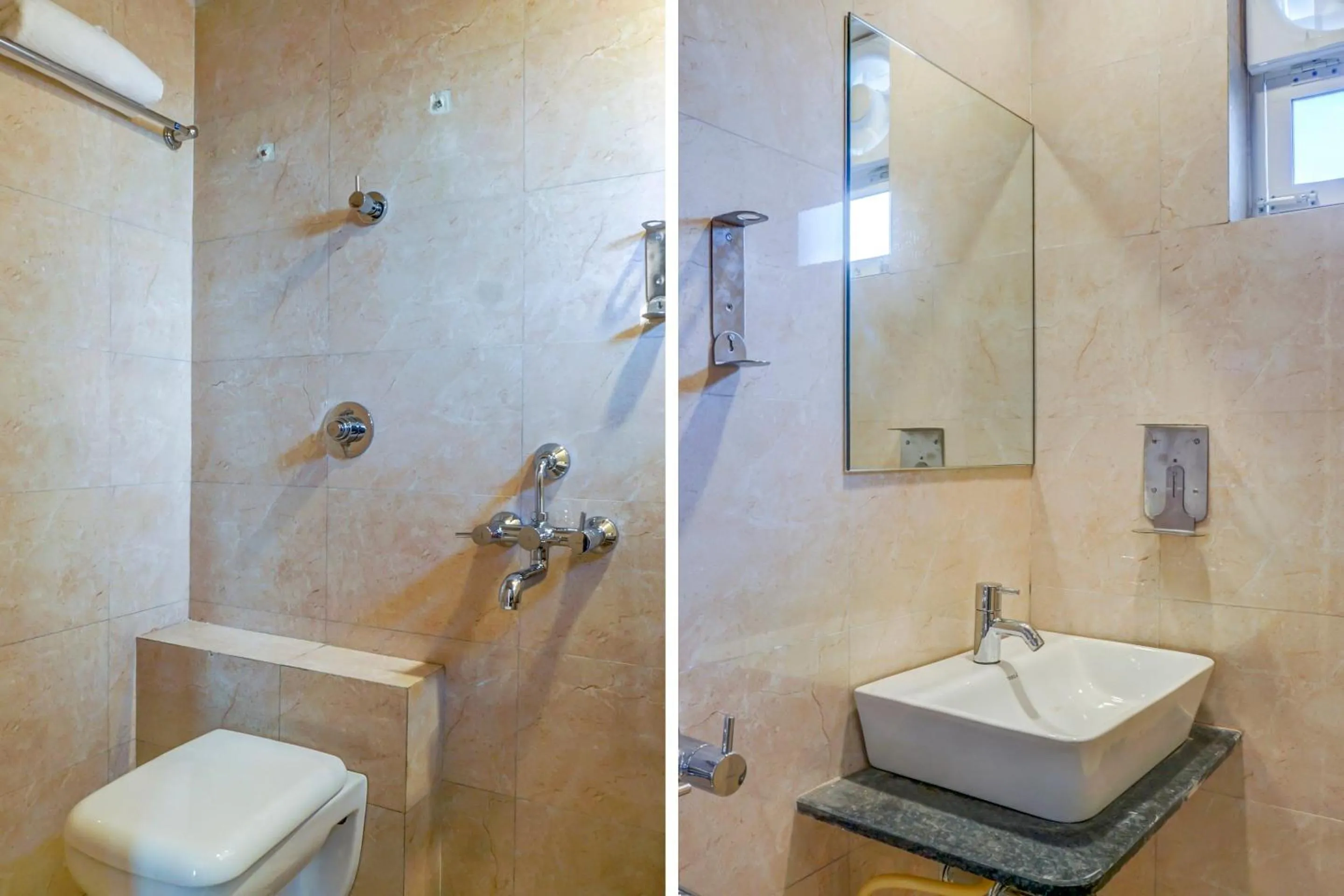 Bathroom in Hotel O Sbk Icon Near Fun Time Multiplex