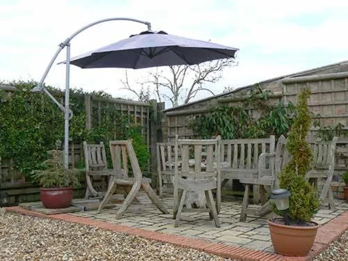 Patio in Ye Olde Globe & Chequers
