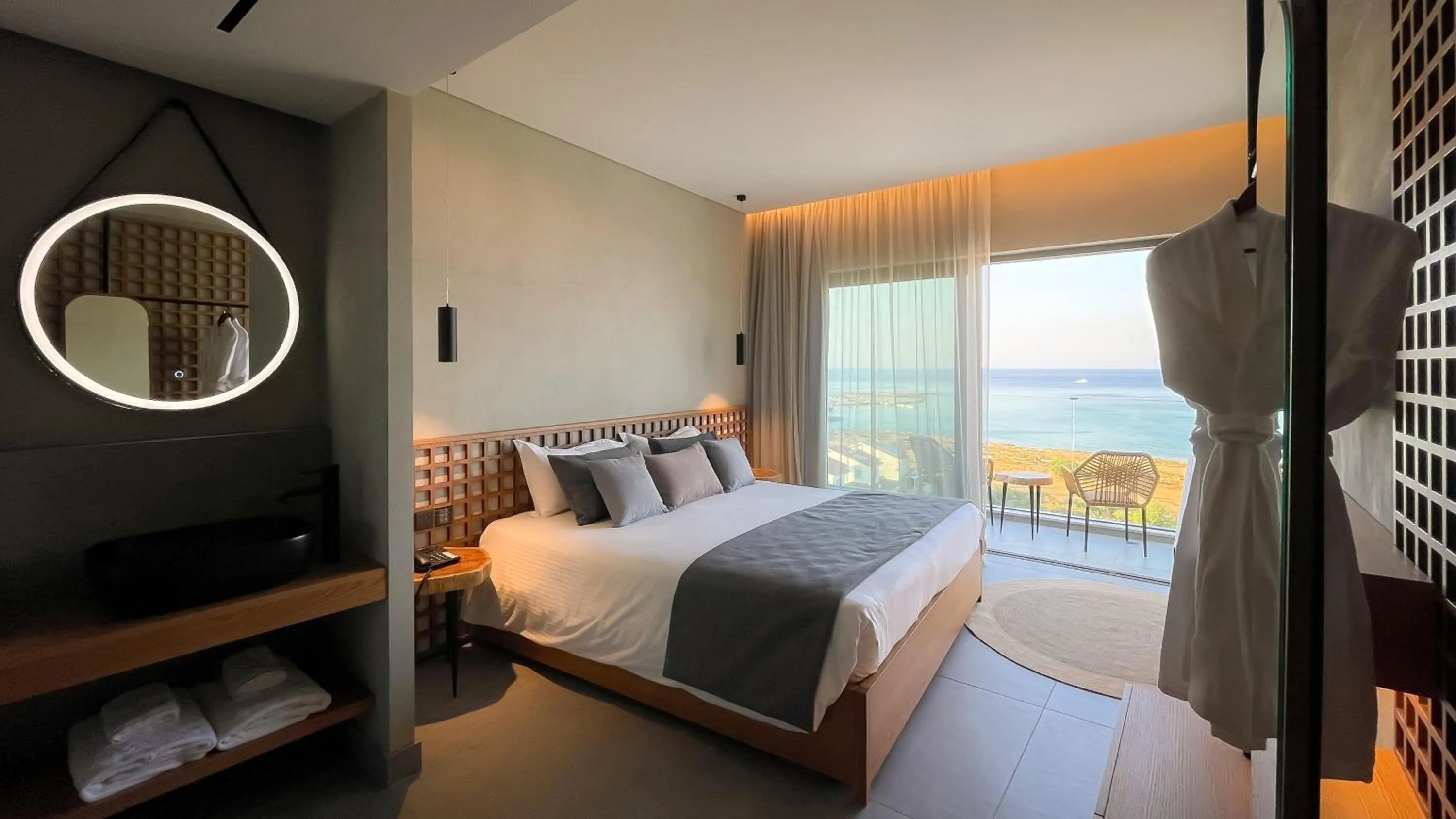 Bedroom, Bed in Cavo Zoe Seaside Hotel