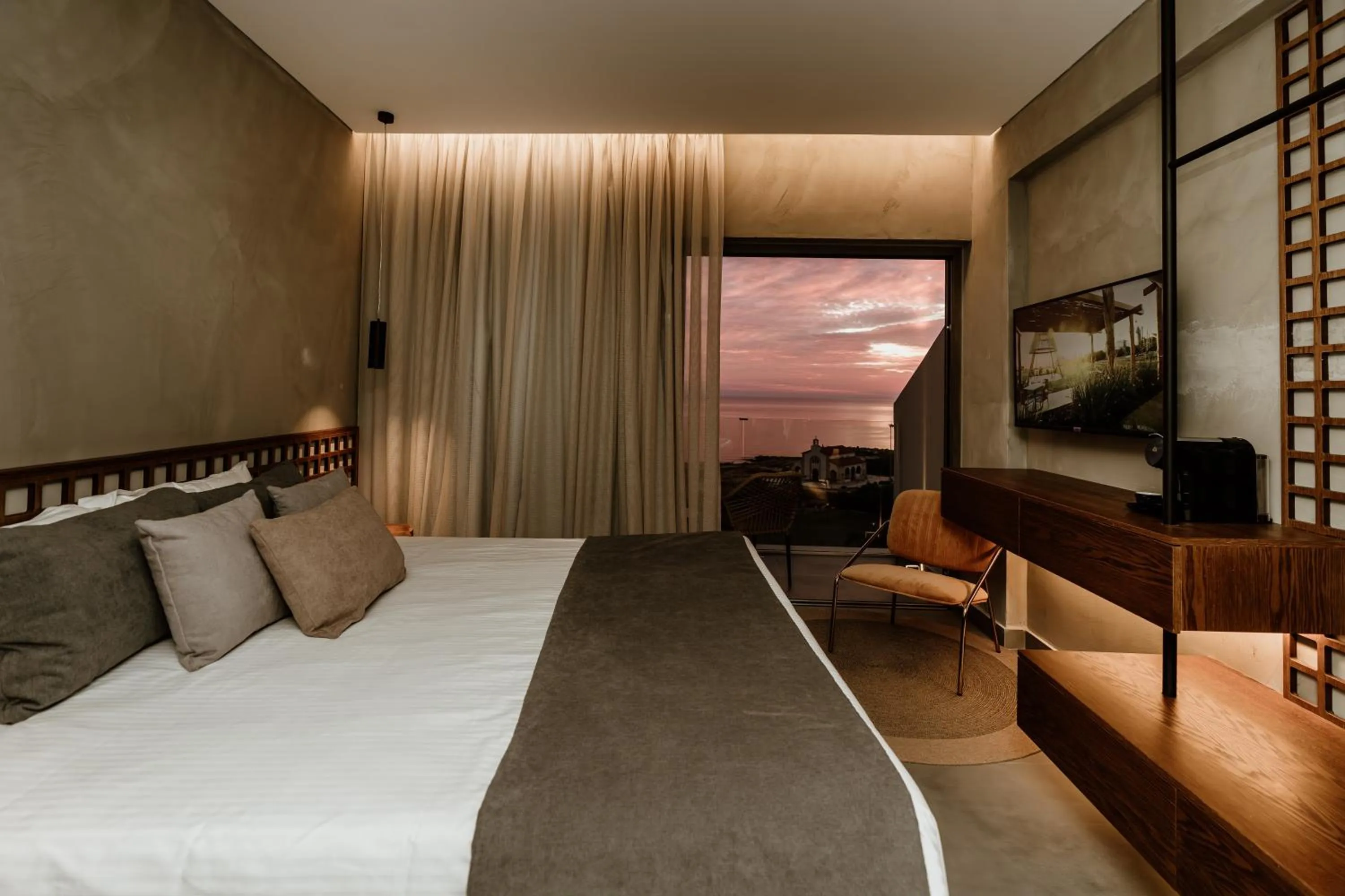 Bed in Cavo Zoe Seaside Hotel