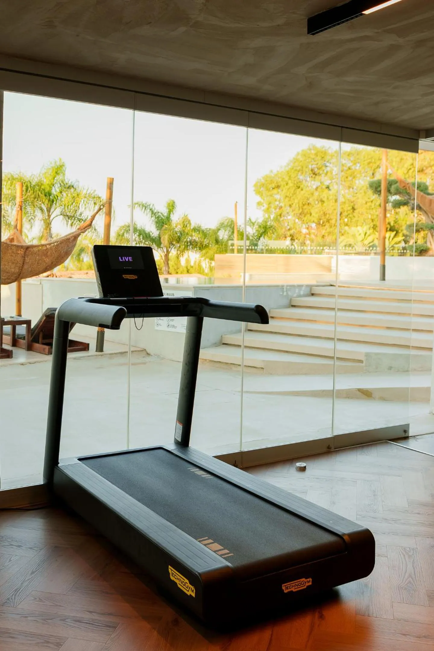 Fitness centre/facilities in Cavo Zoe Seaside Hotel