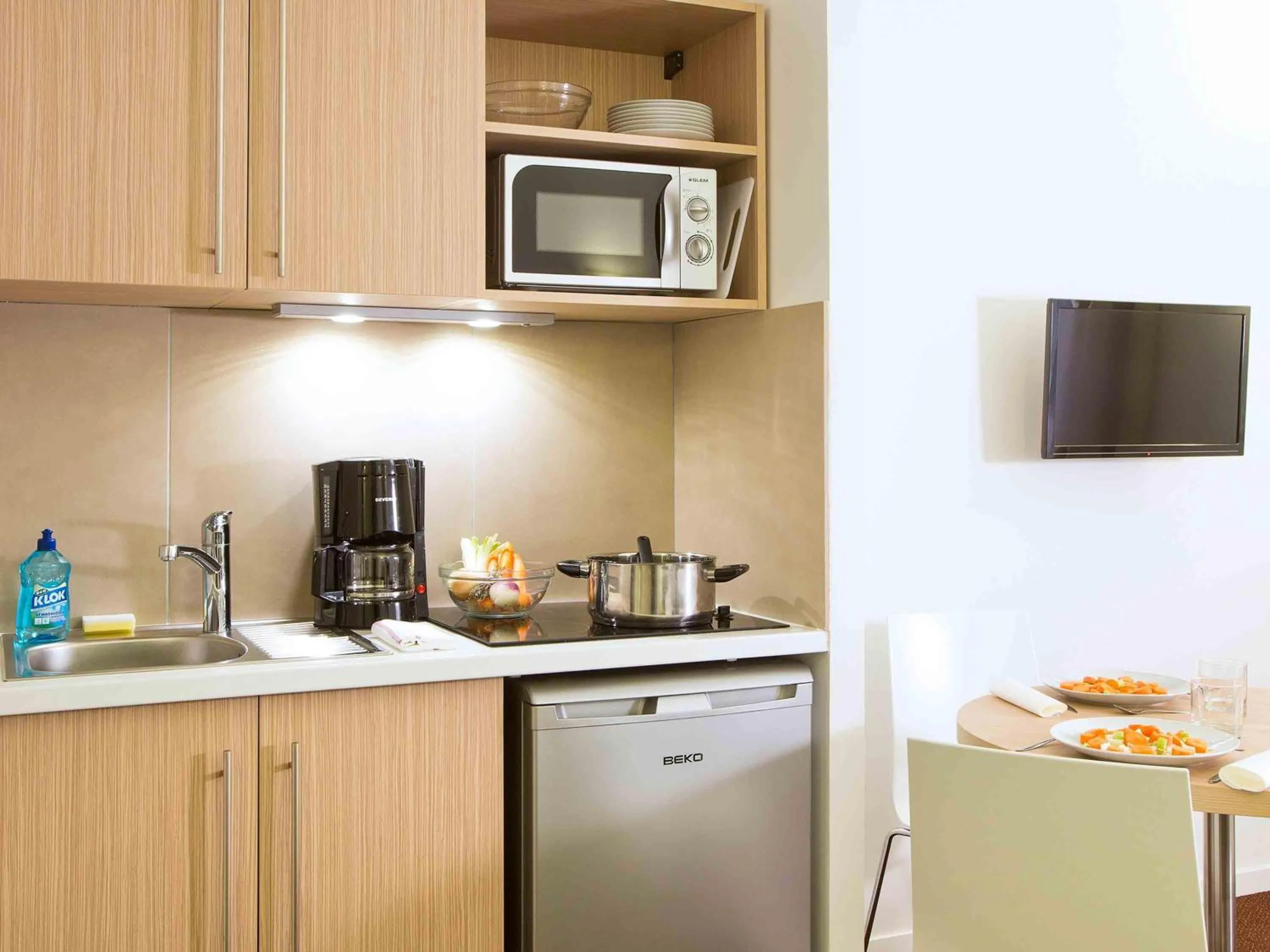 Bedroom in Aparthotel Adagio Access Le Havre Les Docks