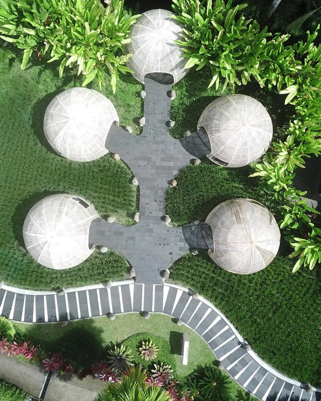 Bird's eye view in Keliki Luxury Lodge