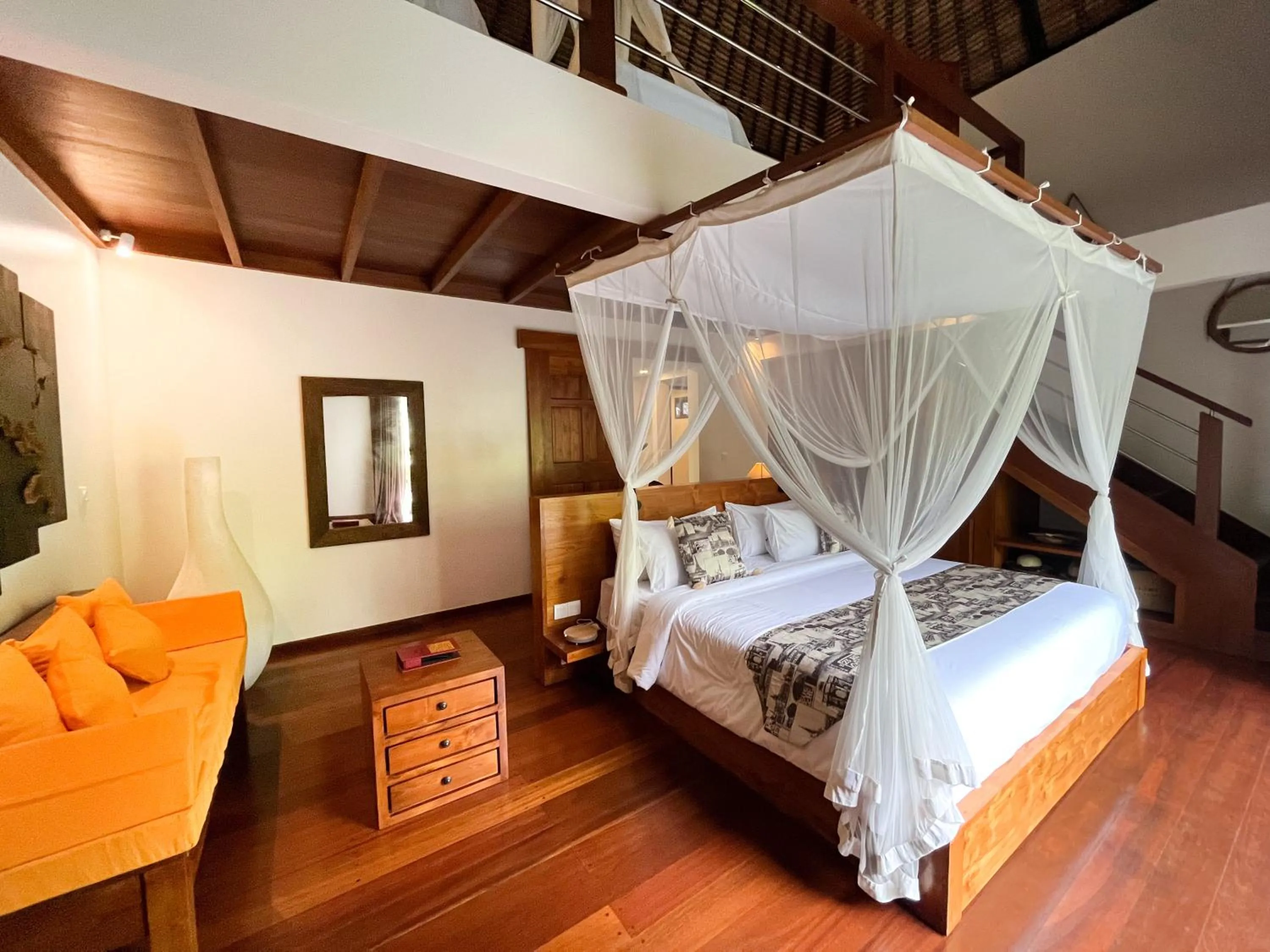 Bed in Keliki Luxury Lodge