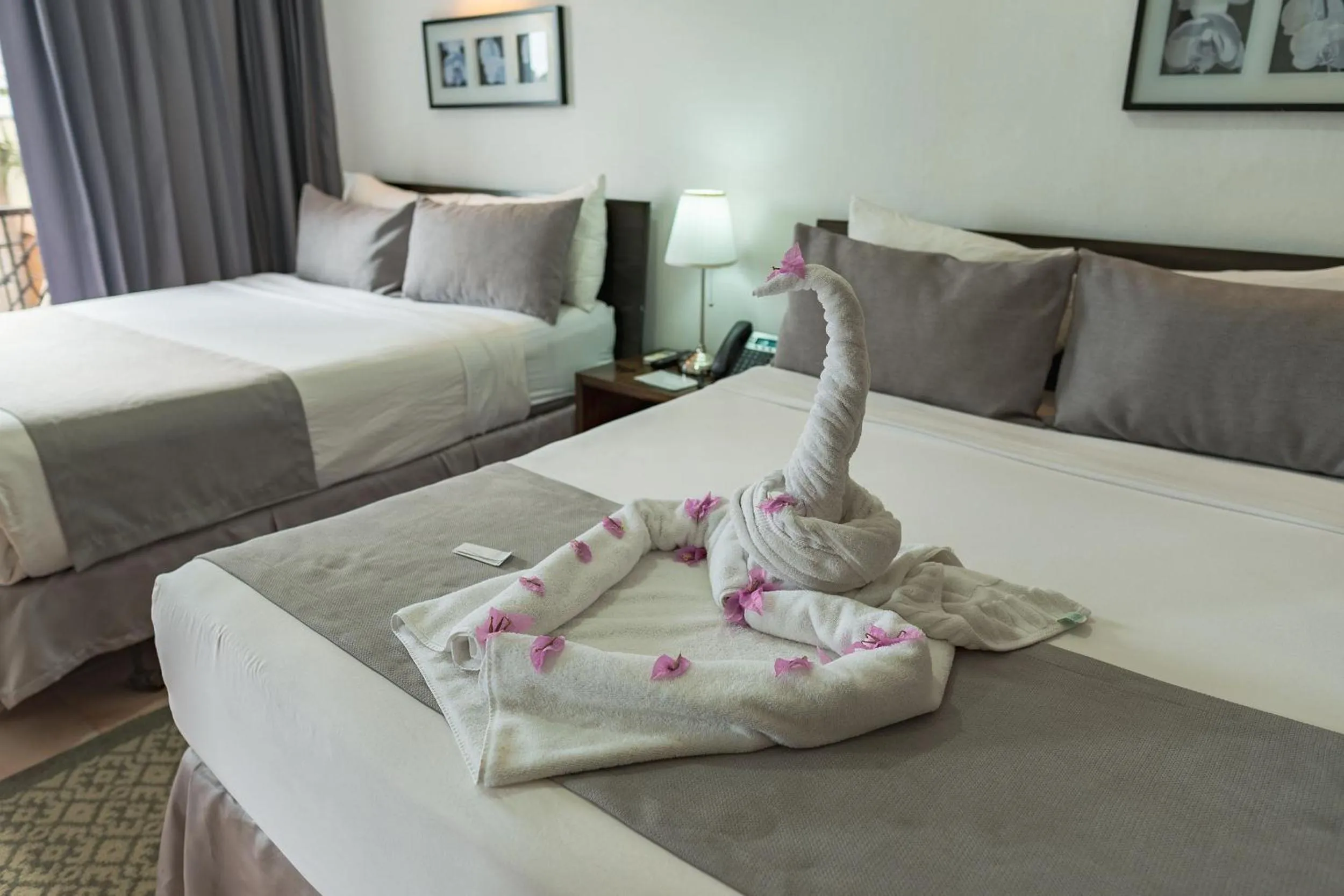 Bed in Hotel Silvestre