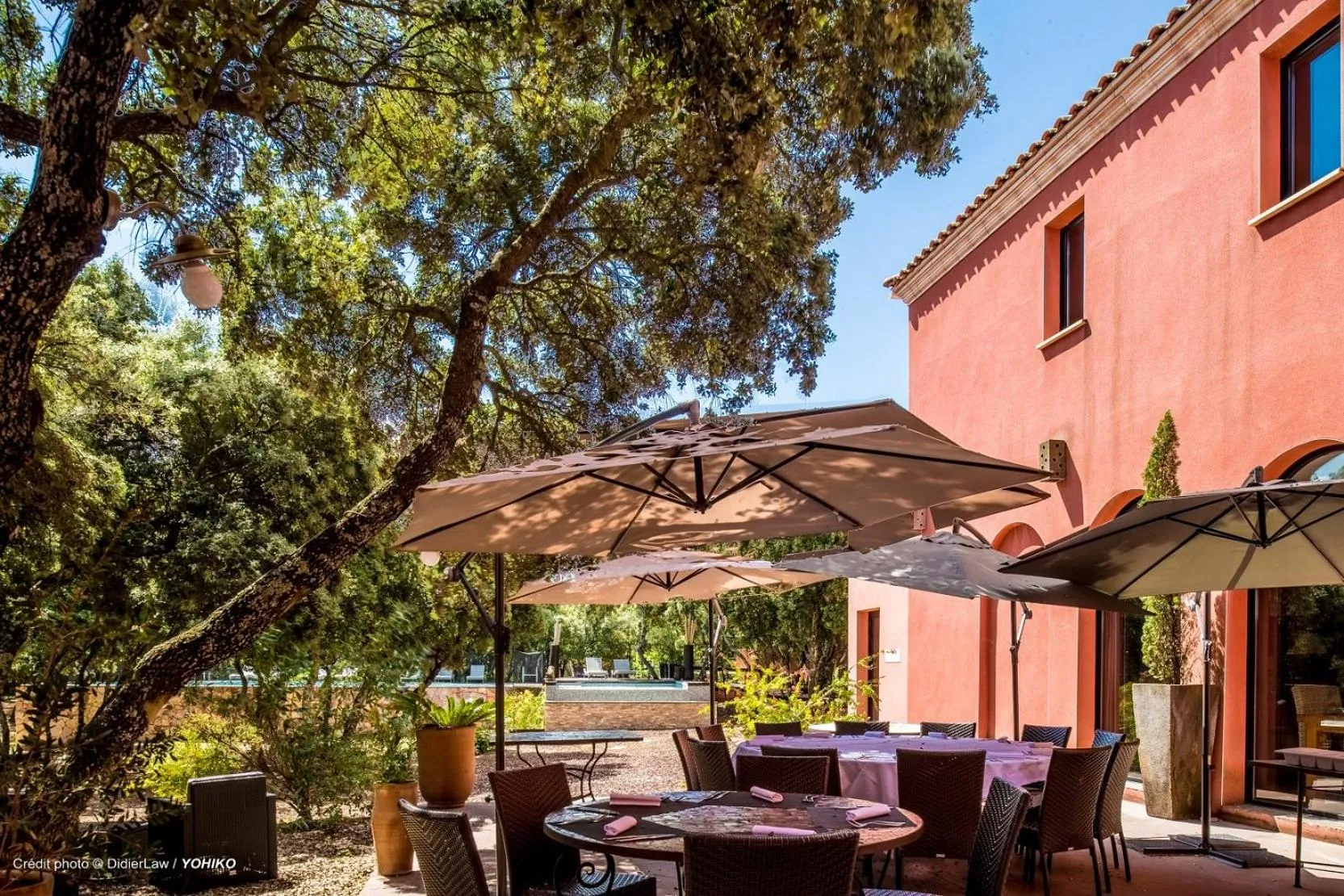 Garden in Hotel restaurant Spa Disini Montpellier Est, The Originals Relais