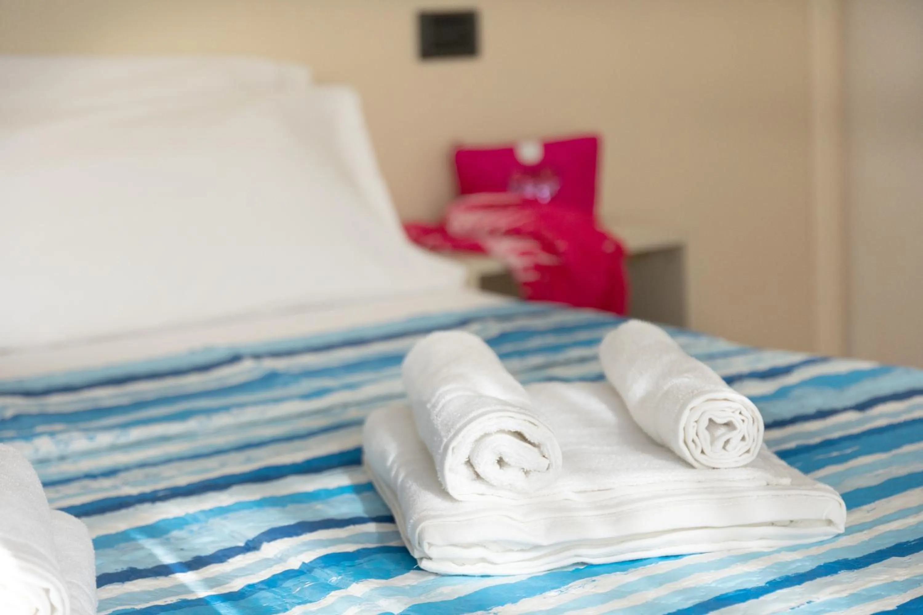 Bed in Hotel Mignon Riccione Fronte Mare