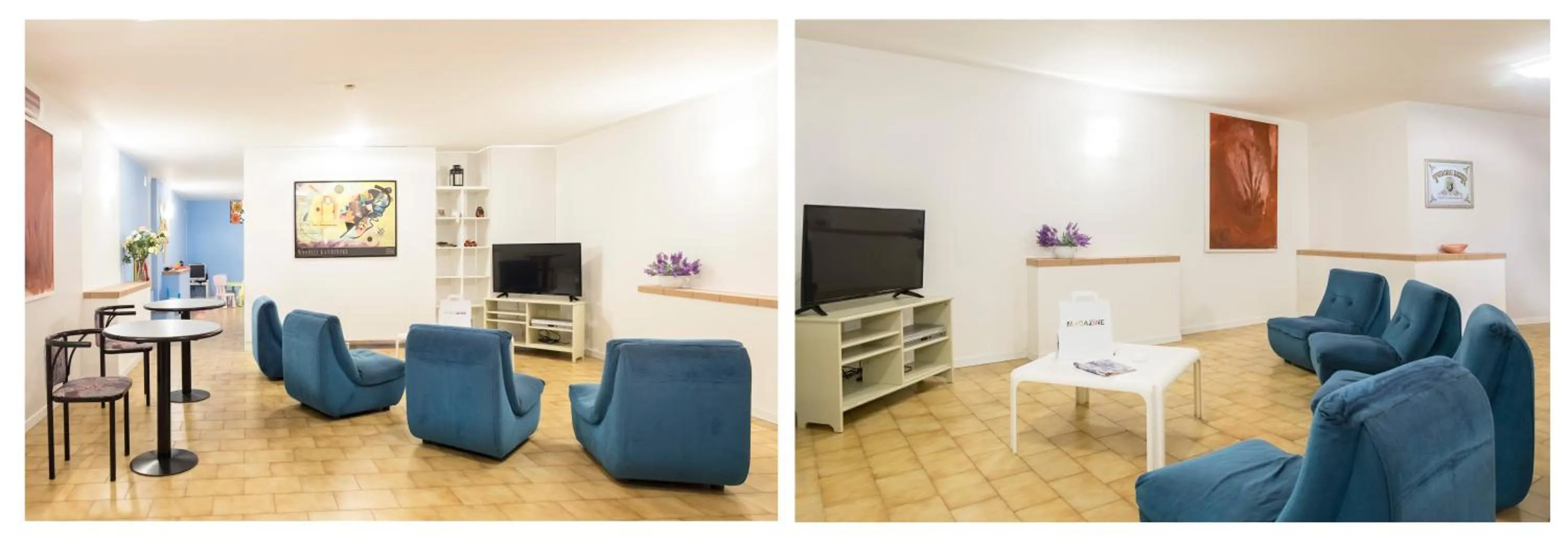 Communal lounge/ TV room in Hotel Mignon Riccione Fronte Mare