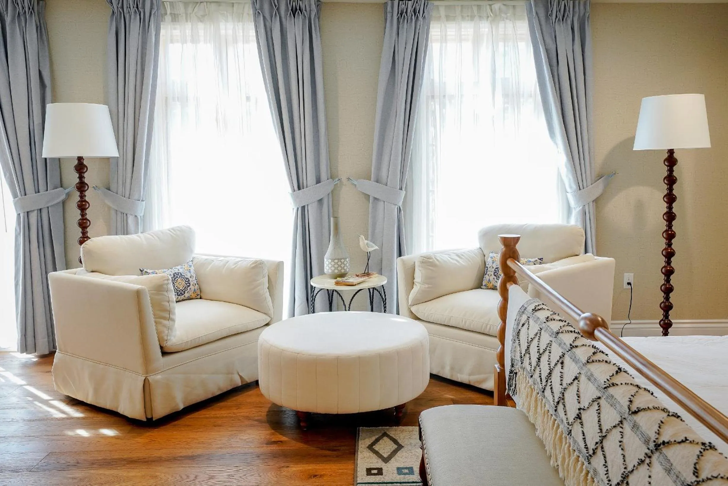 Decorative detail, Bed in Zane Grey Pueblo Hotel