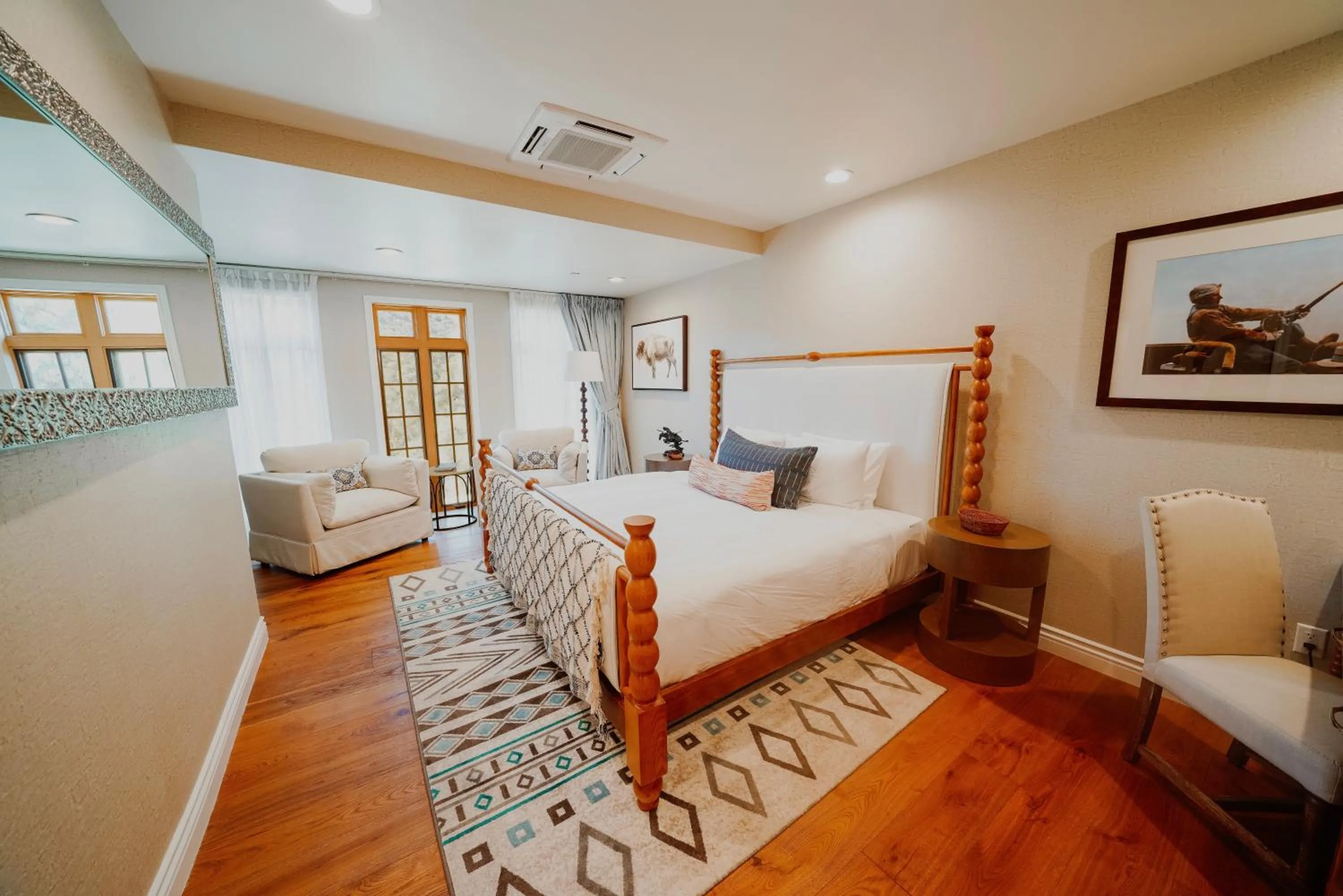 Mountain view, Bed in Zane Grey Pueblo Hotel