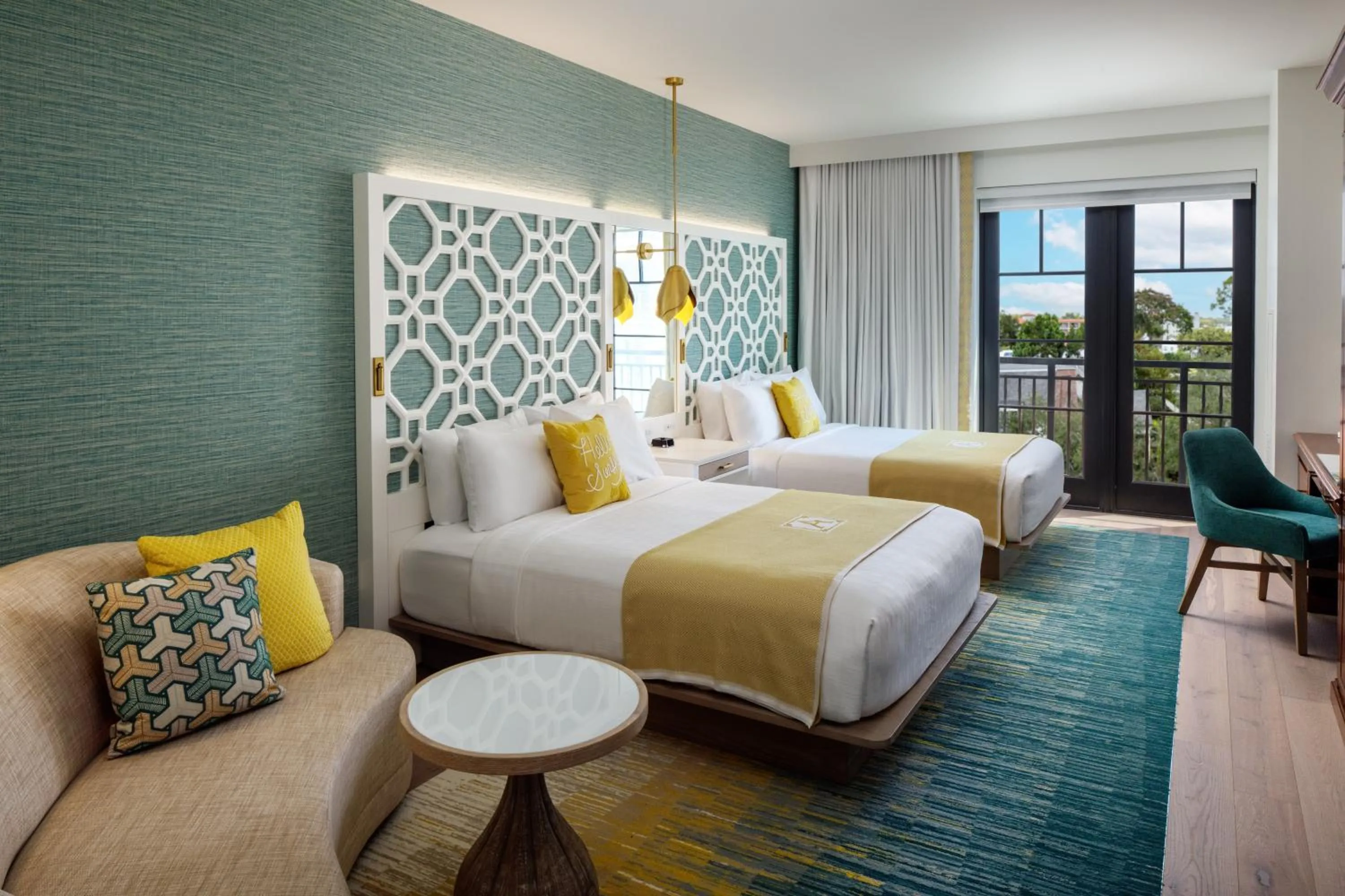 Bed in The Alfond Inn