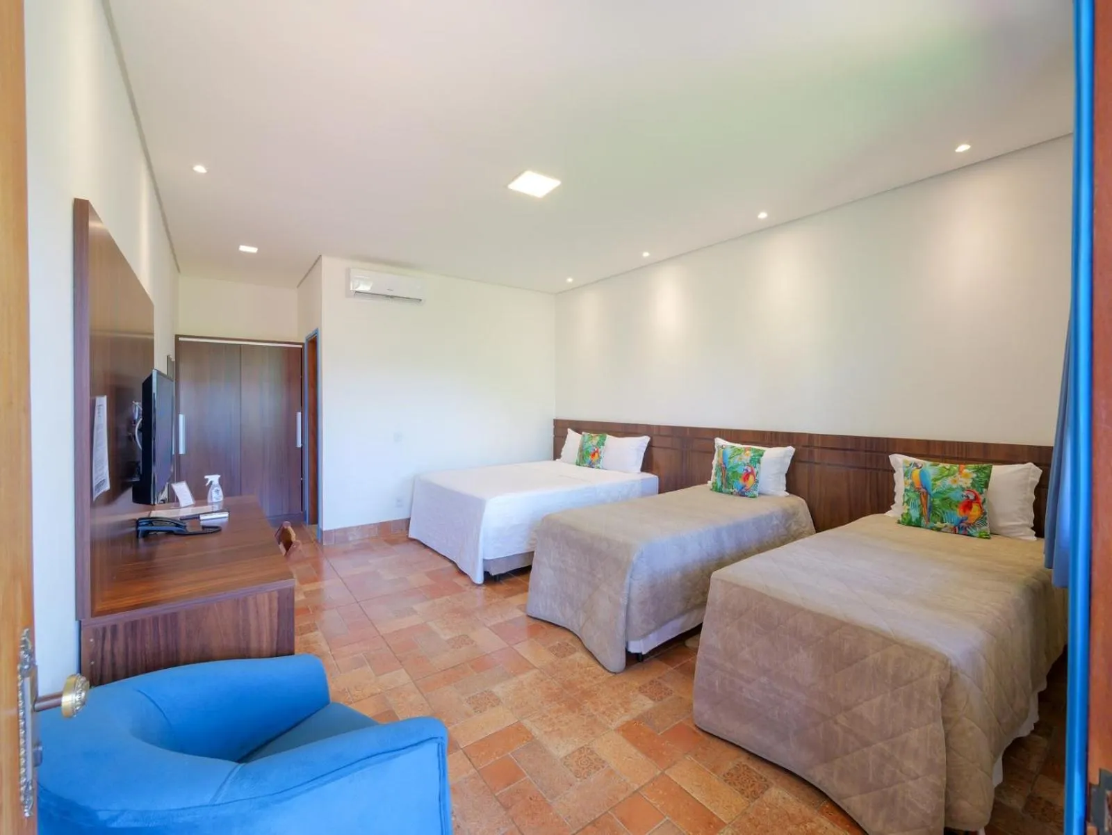 Bed in Pousada Ouro Preto de Bonito