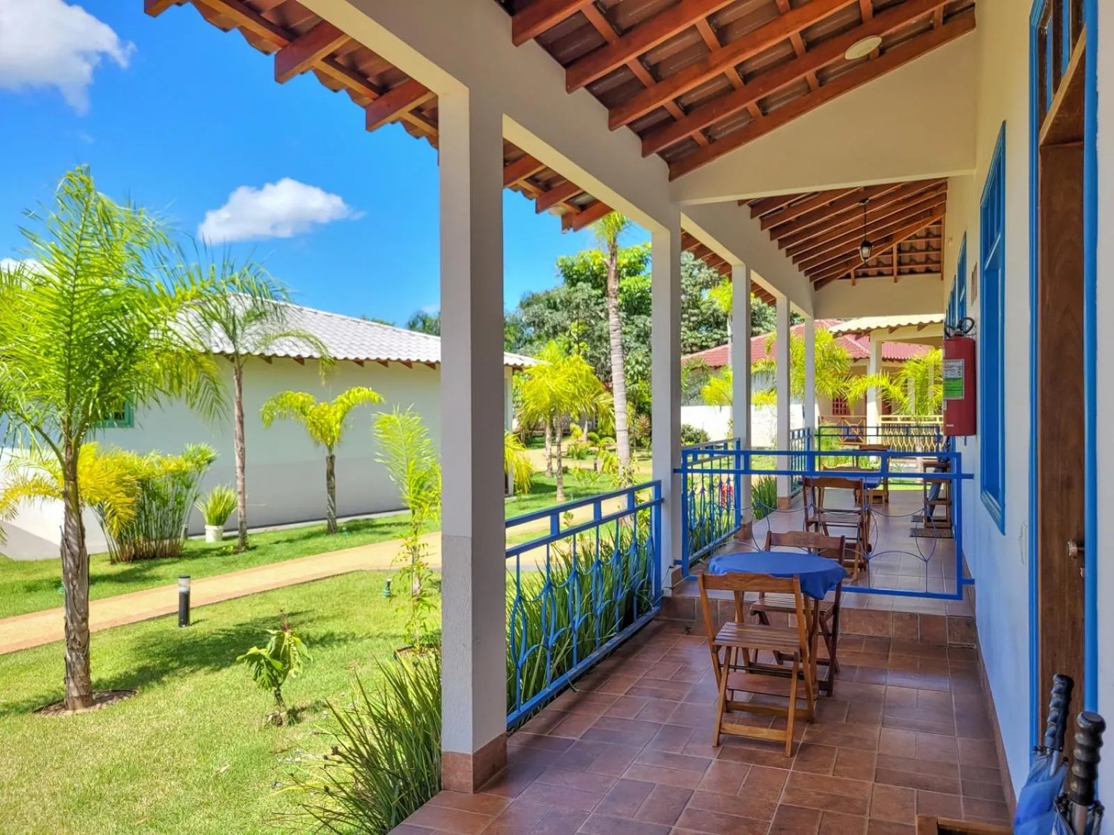 Patio in Pousada Ouro Preto de Bonito