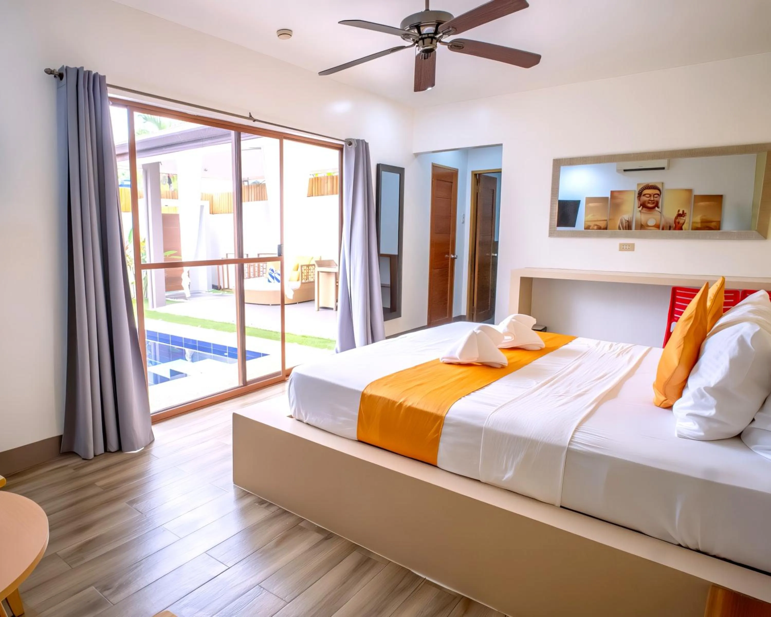 Bed in Bali Villas Panglao Bohol