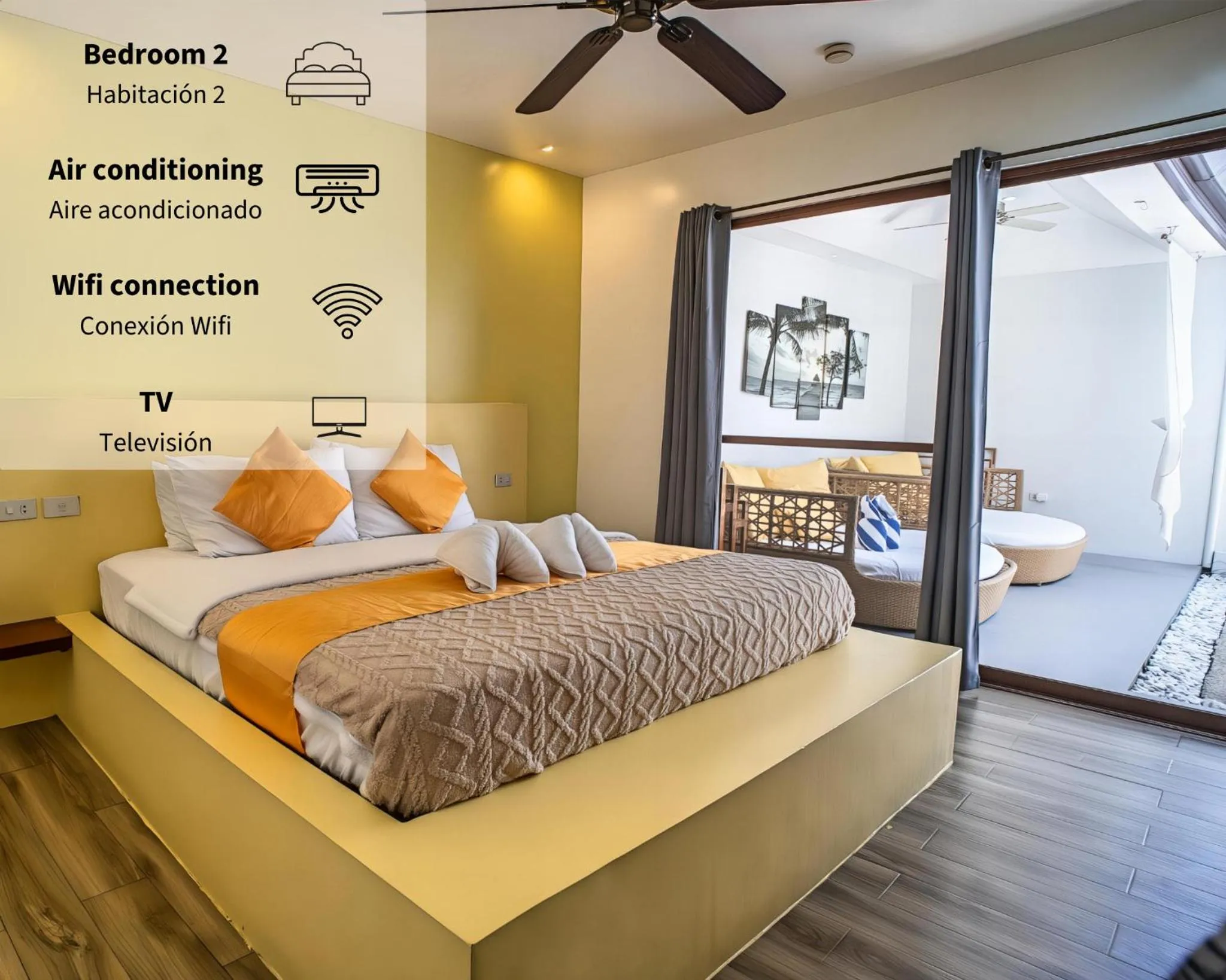 Bedroom, Bed in Bali Villas Panglao Bohol