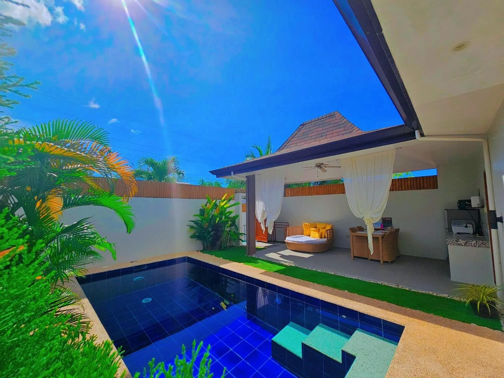 Pool view in Bali Villas Panglao Bohol