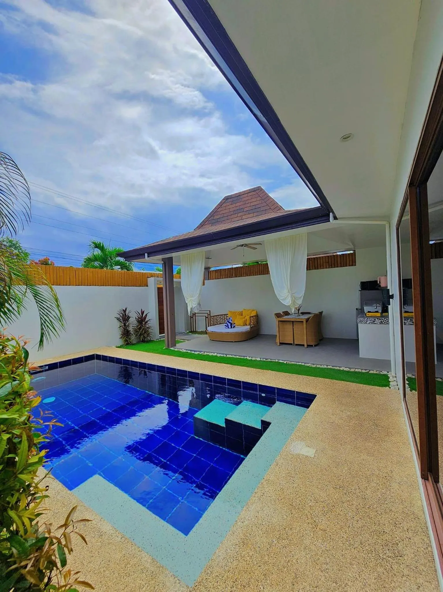Pool view in Bali Villas Panglao Bohol