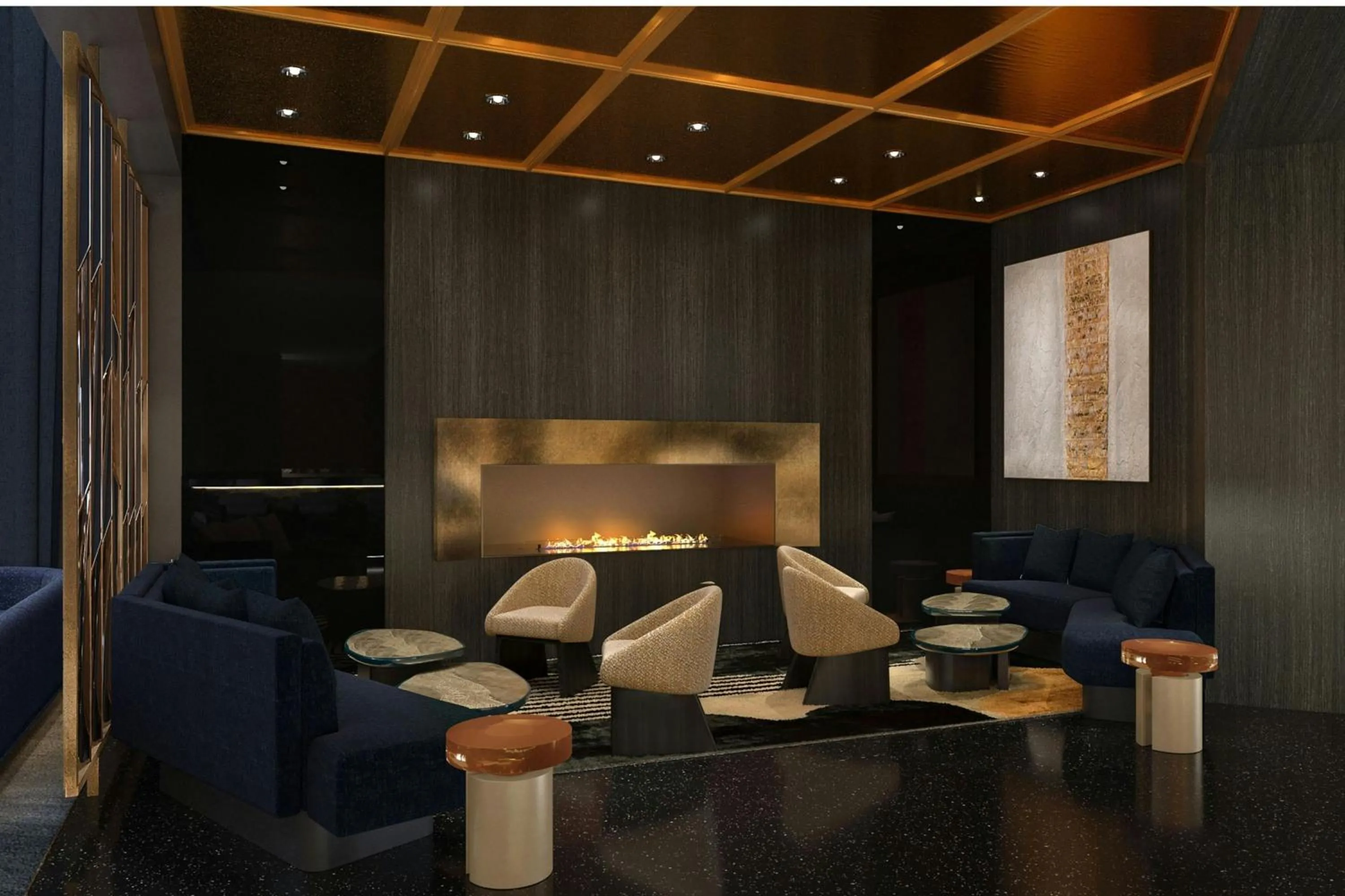 Living room in W San Francisco