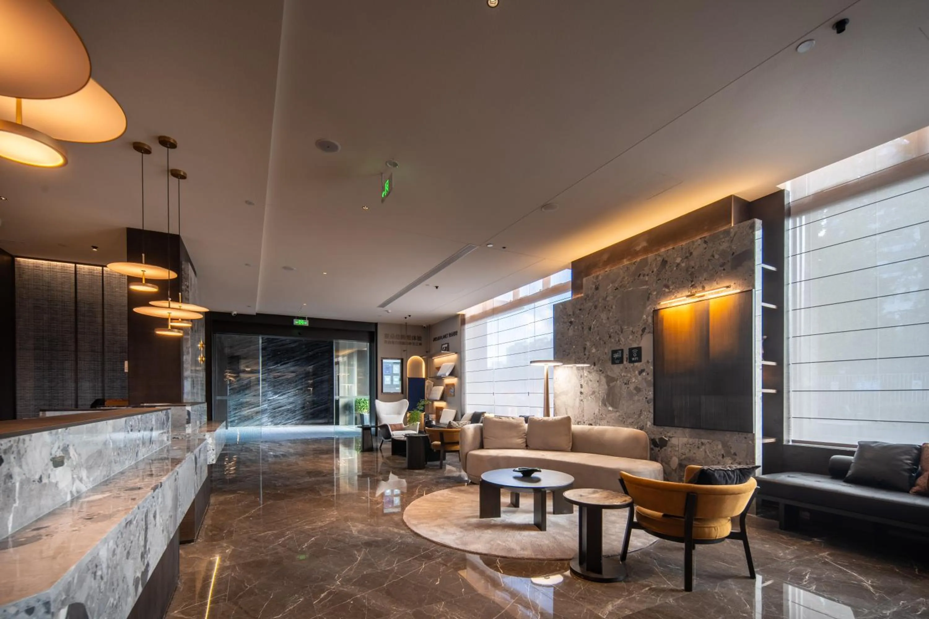 Seating area in Atour Hotel Chengdu Wuhou Temple