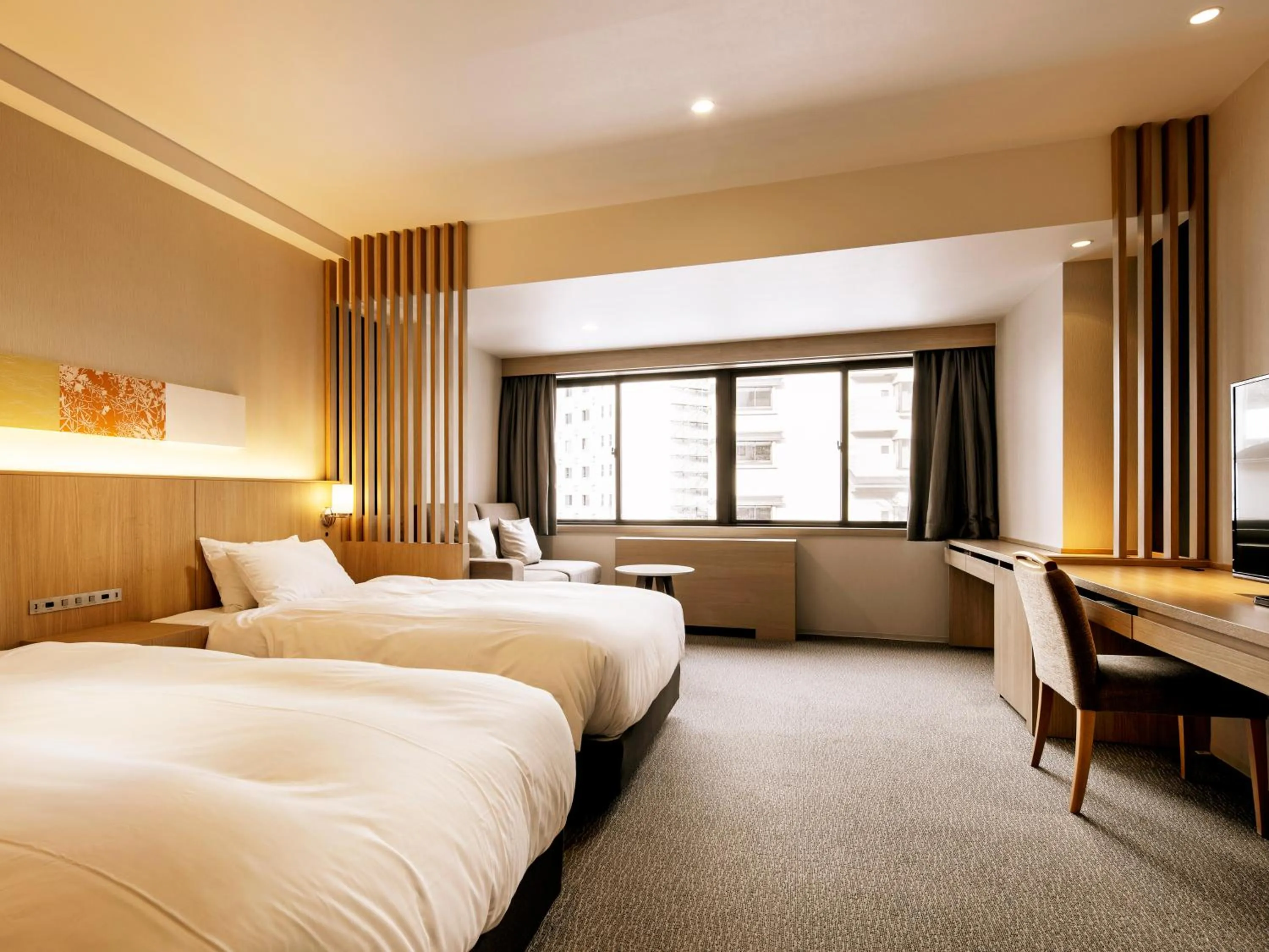 Photo of the whole room, Bed in Dai-ichi Takimotokan