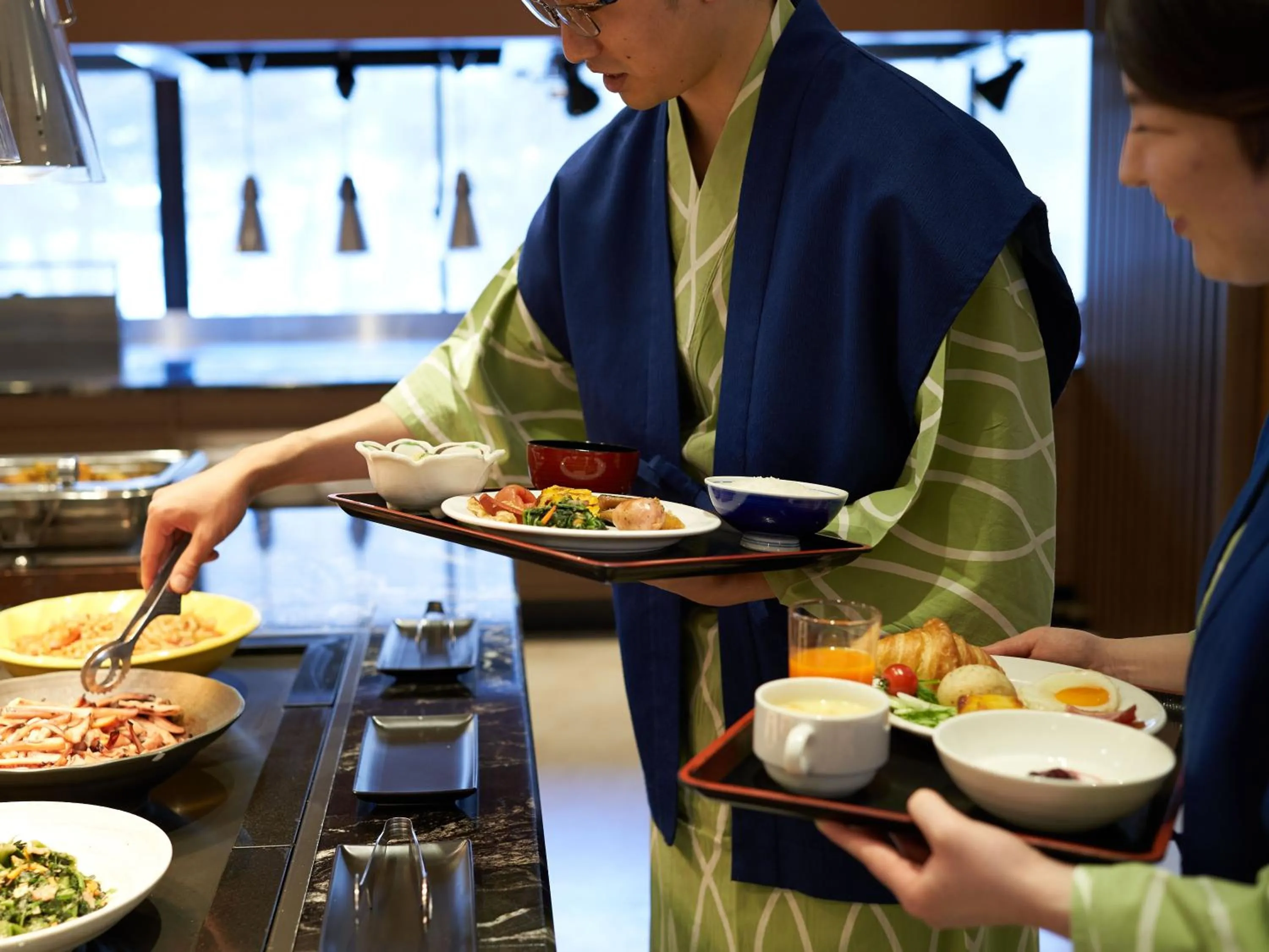 Buffet breakfast in Dai-ichi Takimotokan