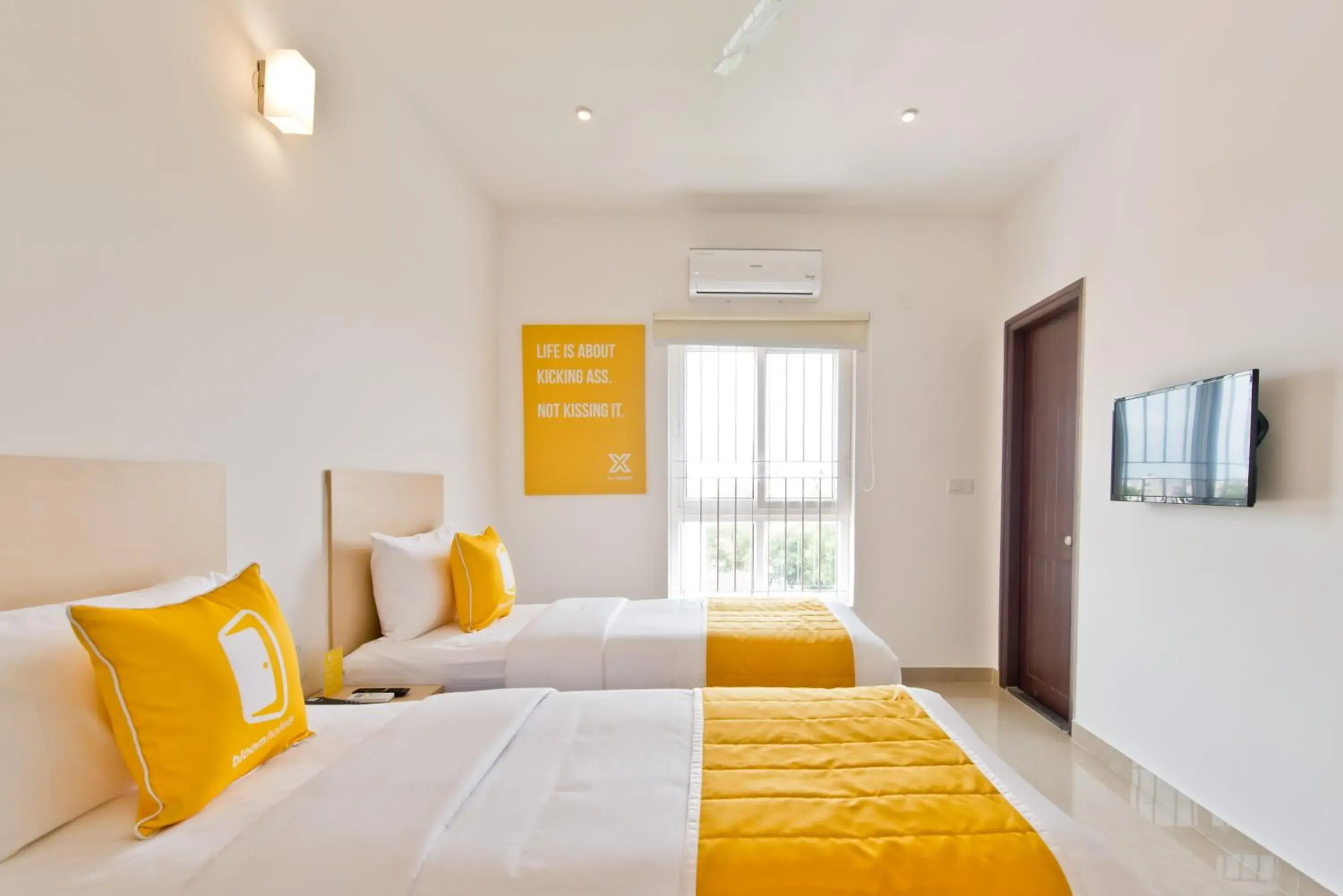 Bedroom, Bed in X by Bloom I Hebbal Manyata Park Bedroom, Bed in X by Bloom I Hebbal Manyata Park