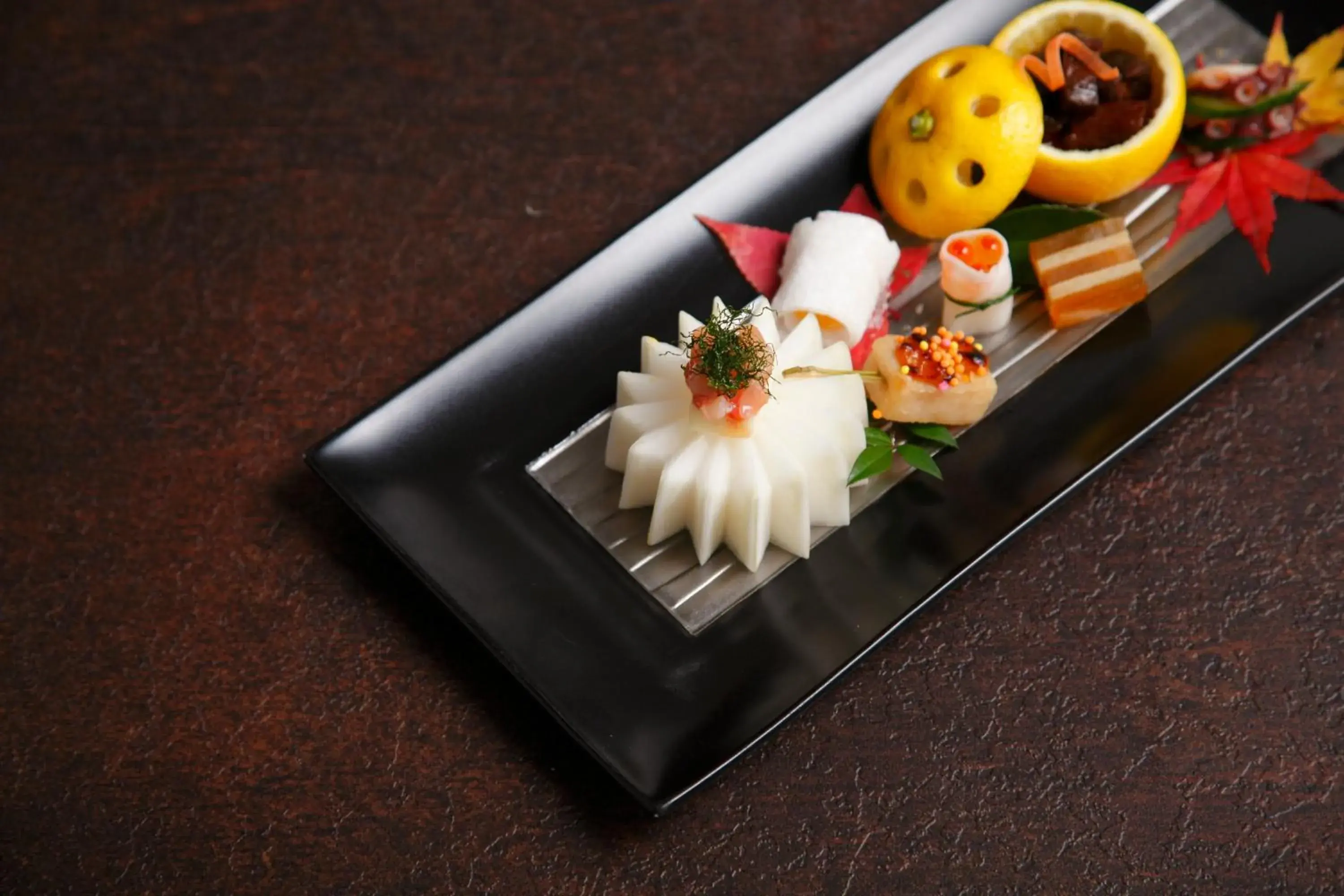 Food close-up in AMANE resort SEIKAI Food close-up in AMANE resort SEIKAI