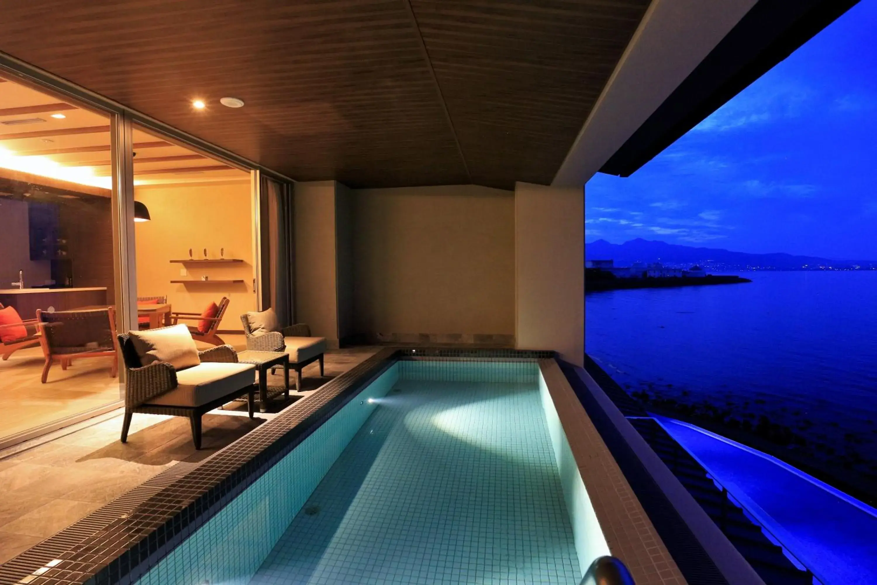 Pool view in AMANE resort SEIKAI Pool view in AMANE resort SEIKAI