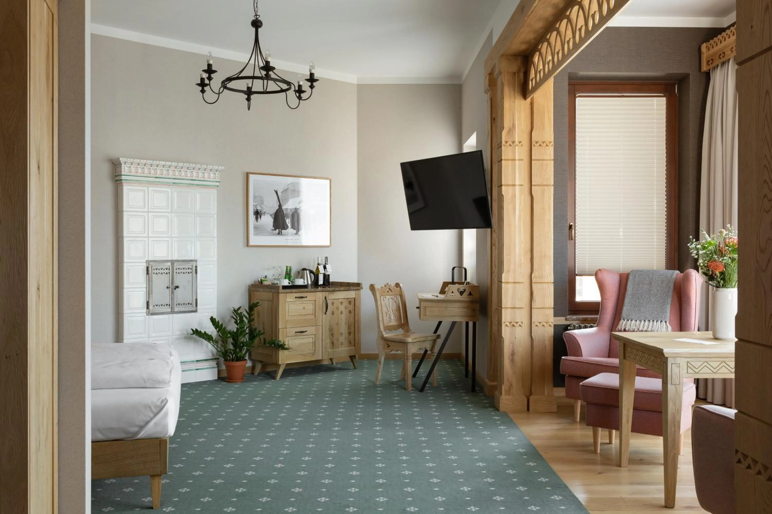 Bed in Aparthotel Cristina