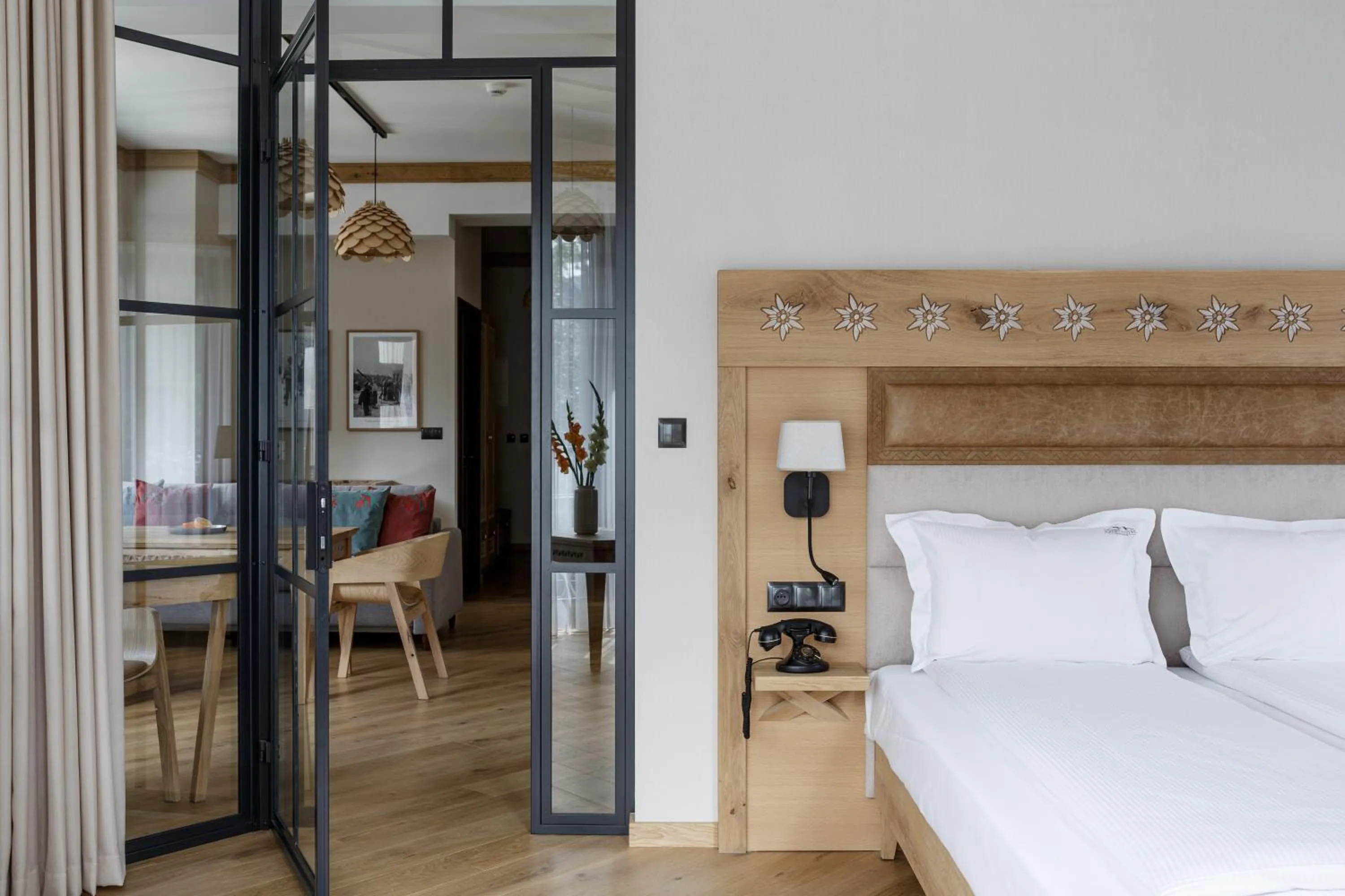 Bed in Aparthotel Cristina