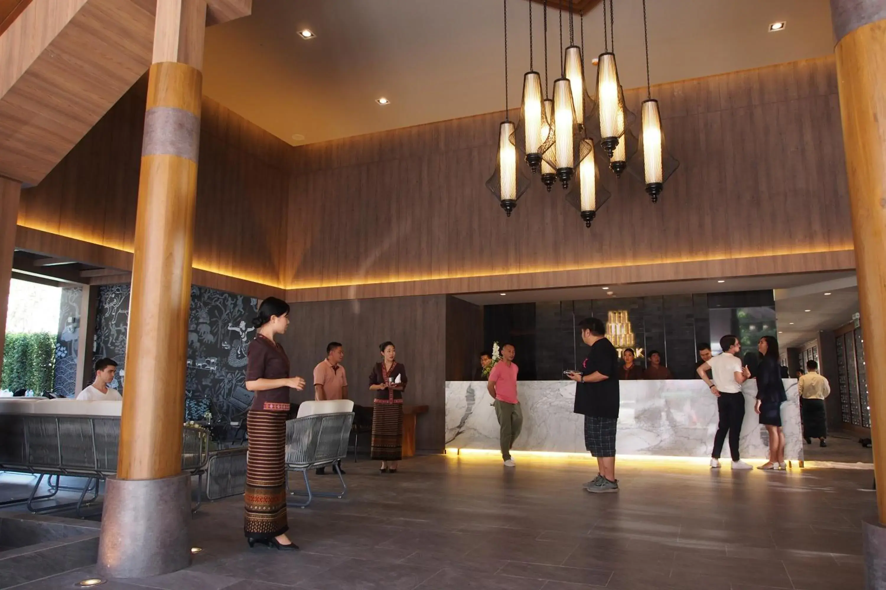 Lobby or reception in The Teak Hotel Lobby or reception in The Teak Hotel