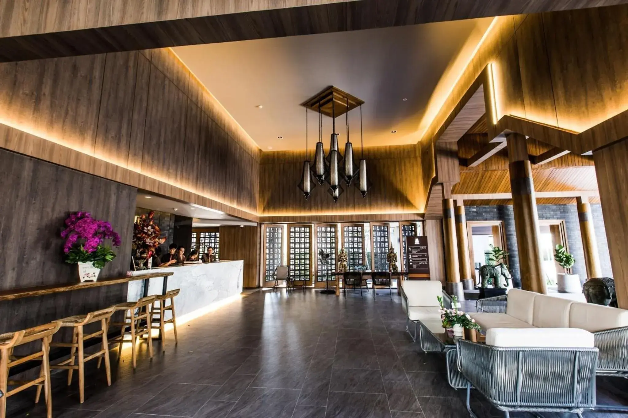 Lobby or reception in The Teak Hotel Lobby or reception in The Teak Hotel