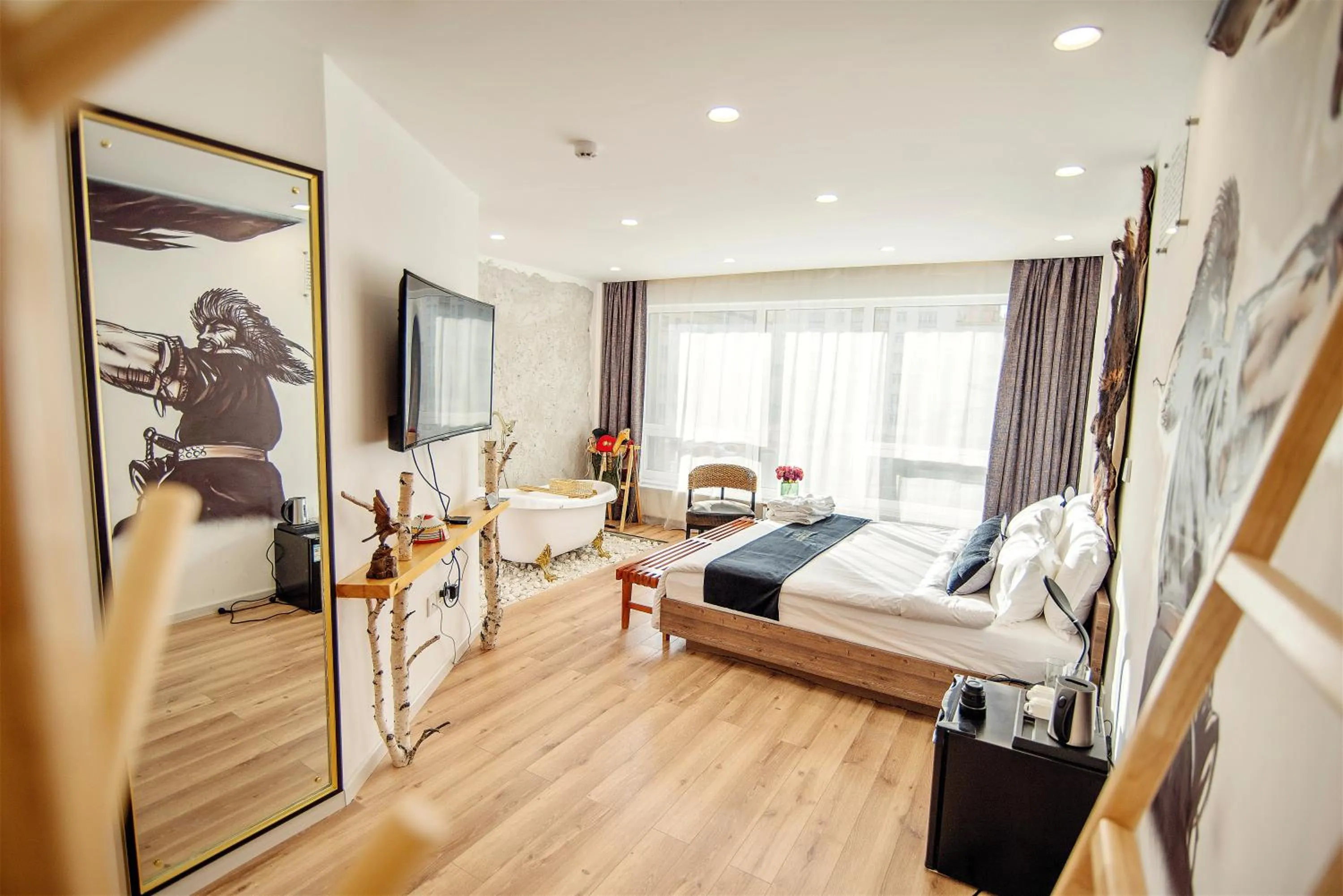 Living room, Bed in Nomado Boutique Hotel