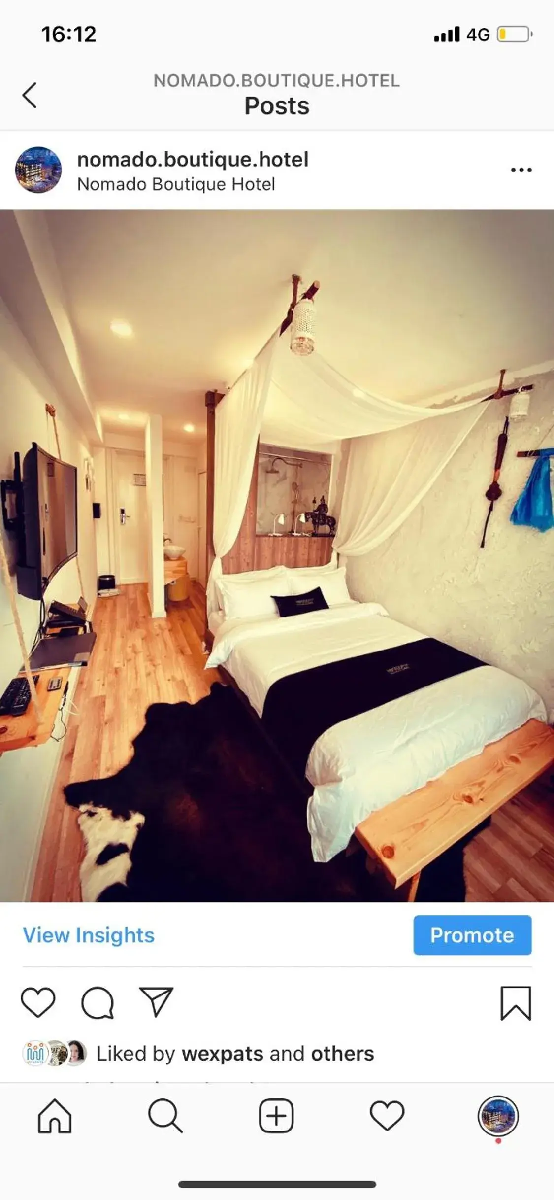 Bed in Nomado Boutique Hotel Bed in Nomado Boutique Hotel