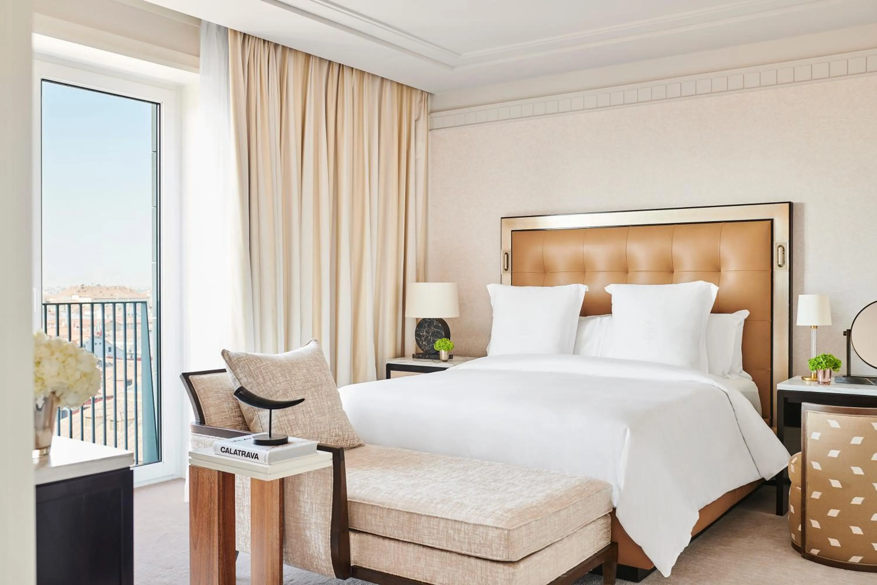 Bed in Four Seasons Hotel Madrid