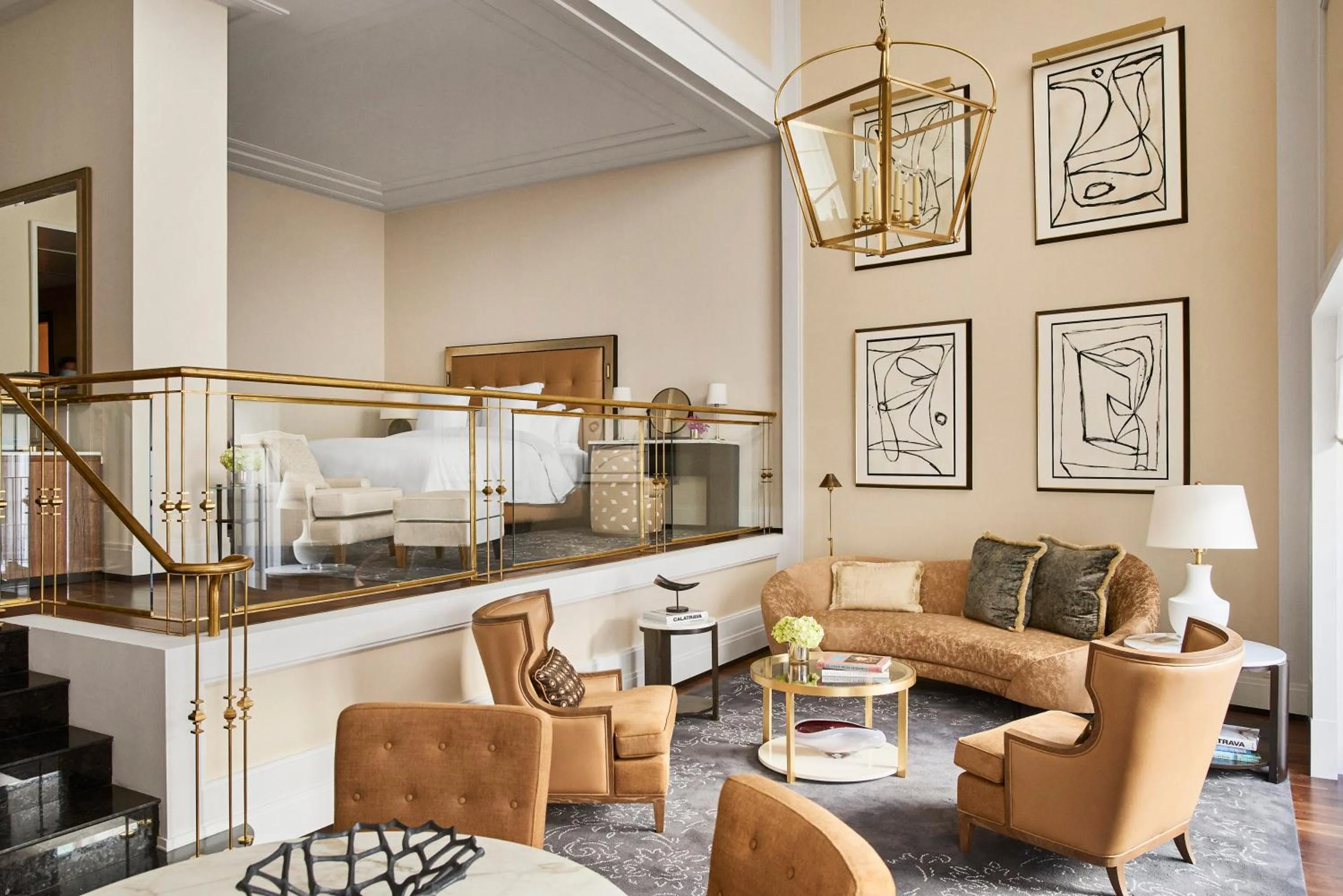 Living room in Four Seasons Hotel Madrid