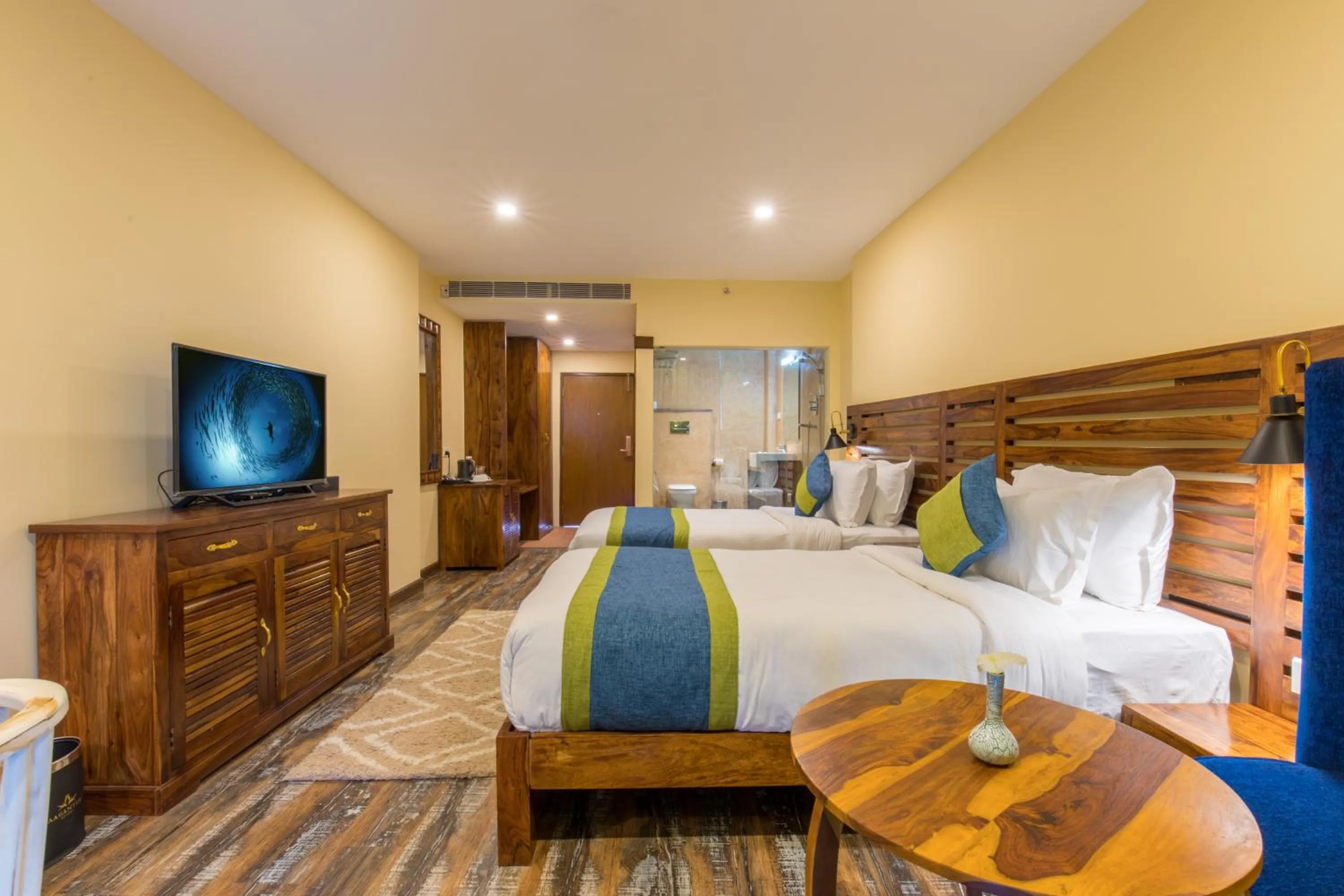 Bed in Aagantuk Resort